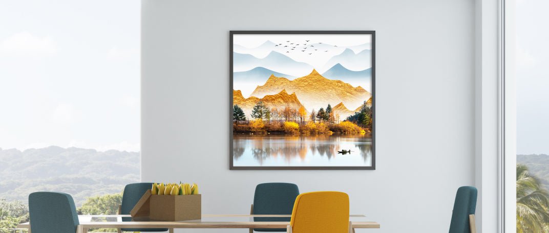 View of Nature-Inspired Luxury Wall Art for a Calming Living Room – The Next Decor