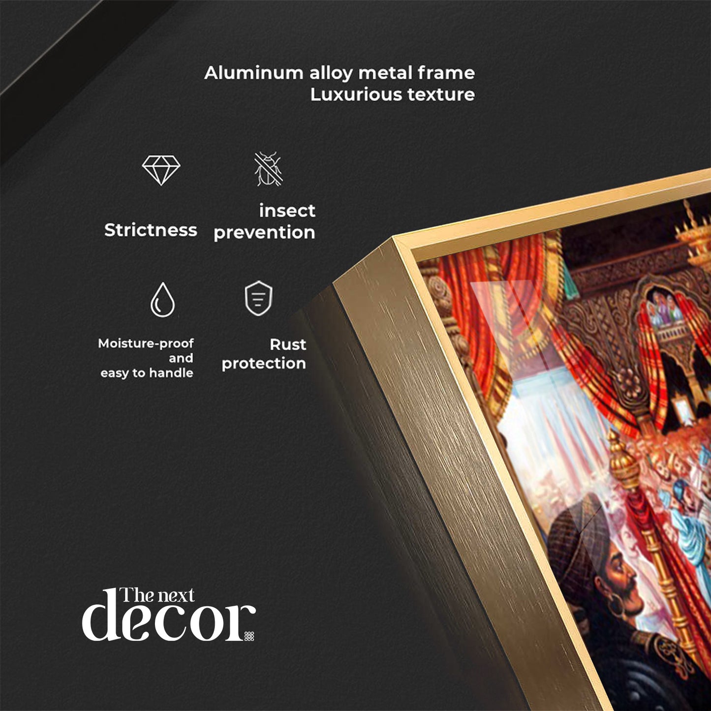 Coronation Of Shivaji Maharaj Premium Acrylic Horizontal Wall Art