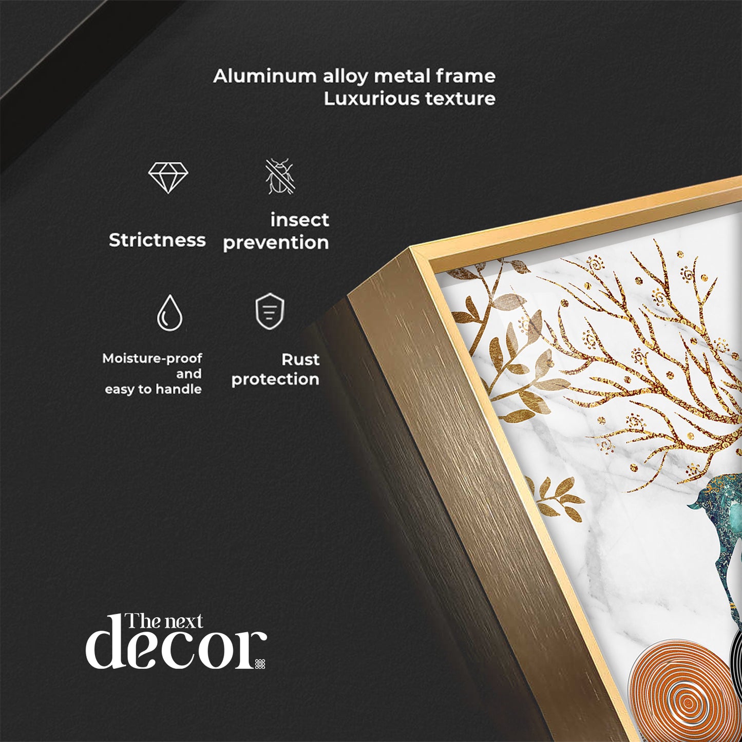 Tree With Unique Leaves Luxury Crystal Wall Art (Set of 3)