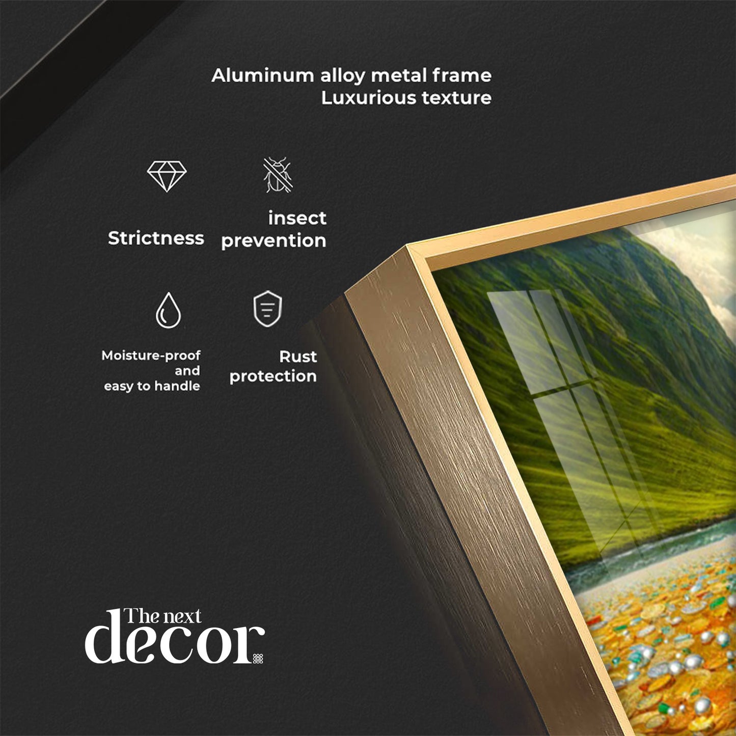 Ornamented Kamadhenu Premium Acrylic Horizontal Wall Art