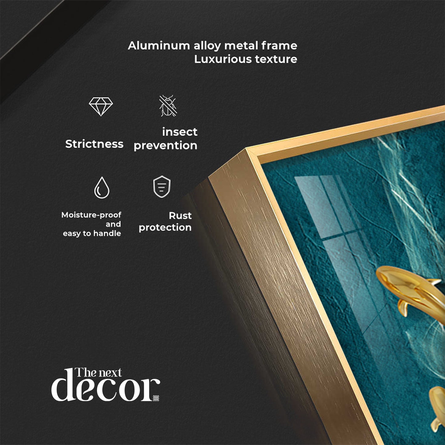 Aquatic Harmony Premium Acrylic Vertical Wall Art