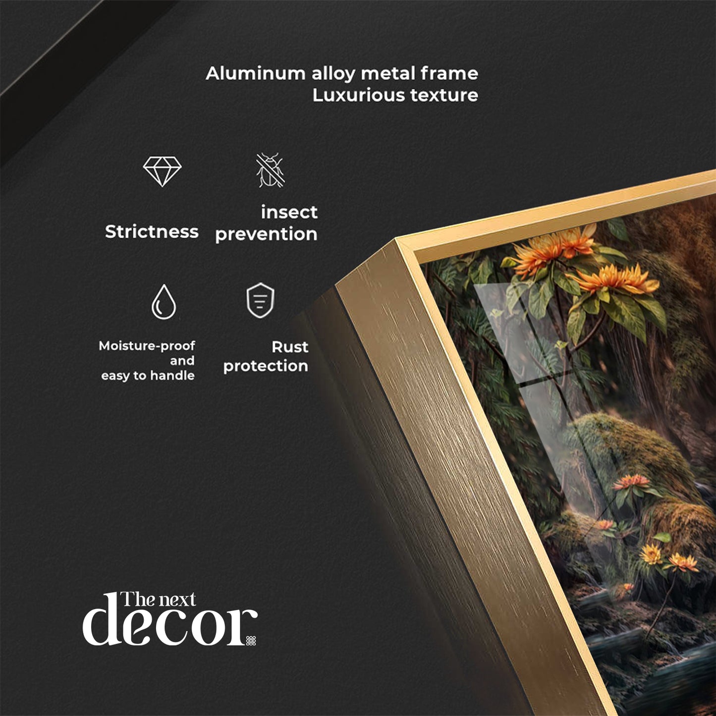 Tranquil Illumination Buddha Premium Acrylic Horizontal Wall Art