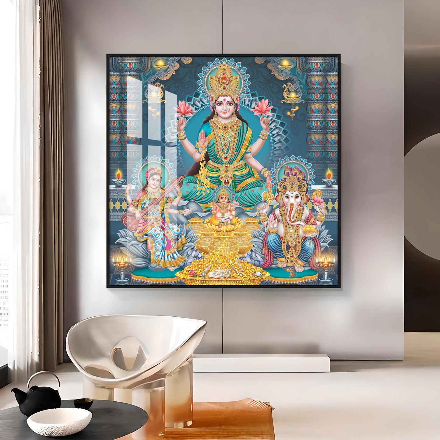 Enhanted Deities Blessings Premium Acrylic Square Wall Art