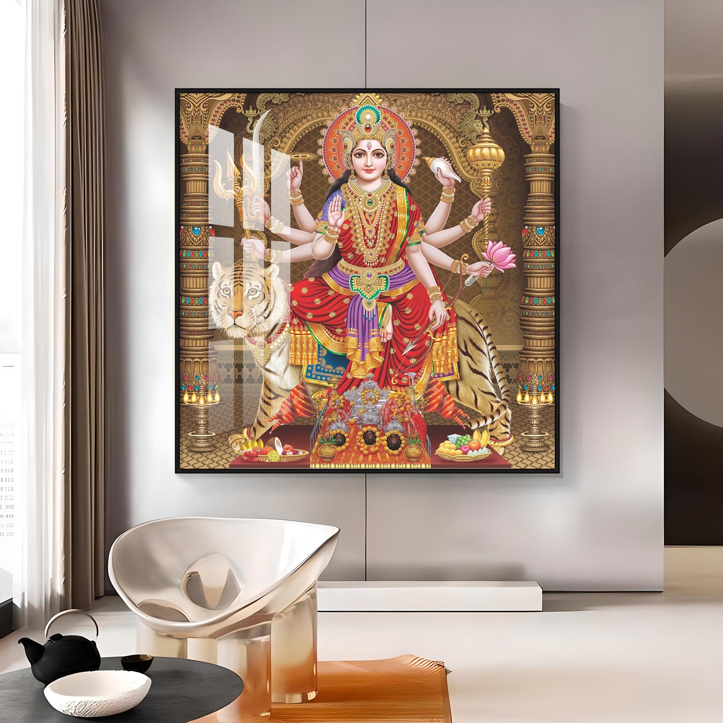 Devi Sacred Serenity Premium Acrylic Square Wall Art