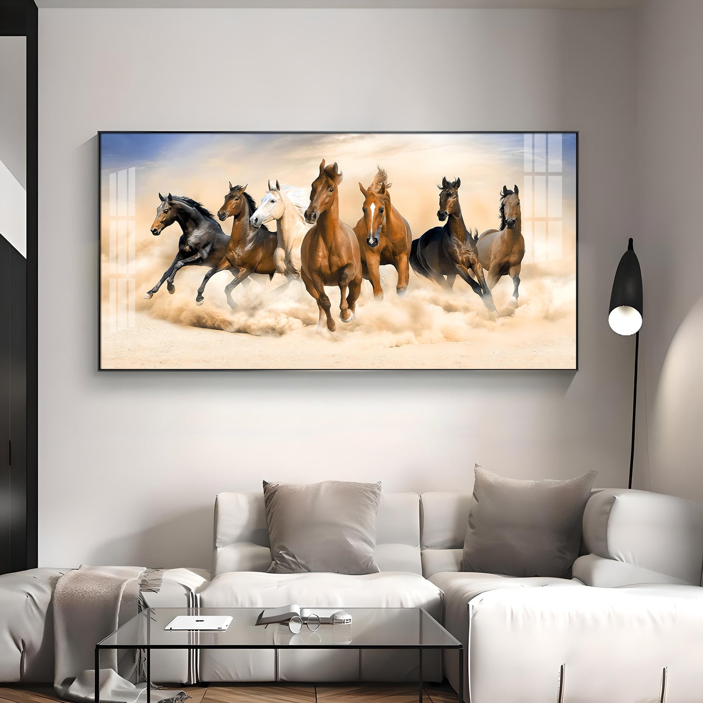 Herd of Horses Premium Acrylic Horizontal Wall Art