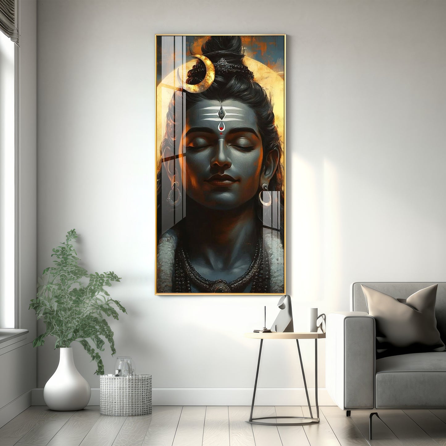 Shiva's Embrace Premium Acrylic Vertical Wall Art