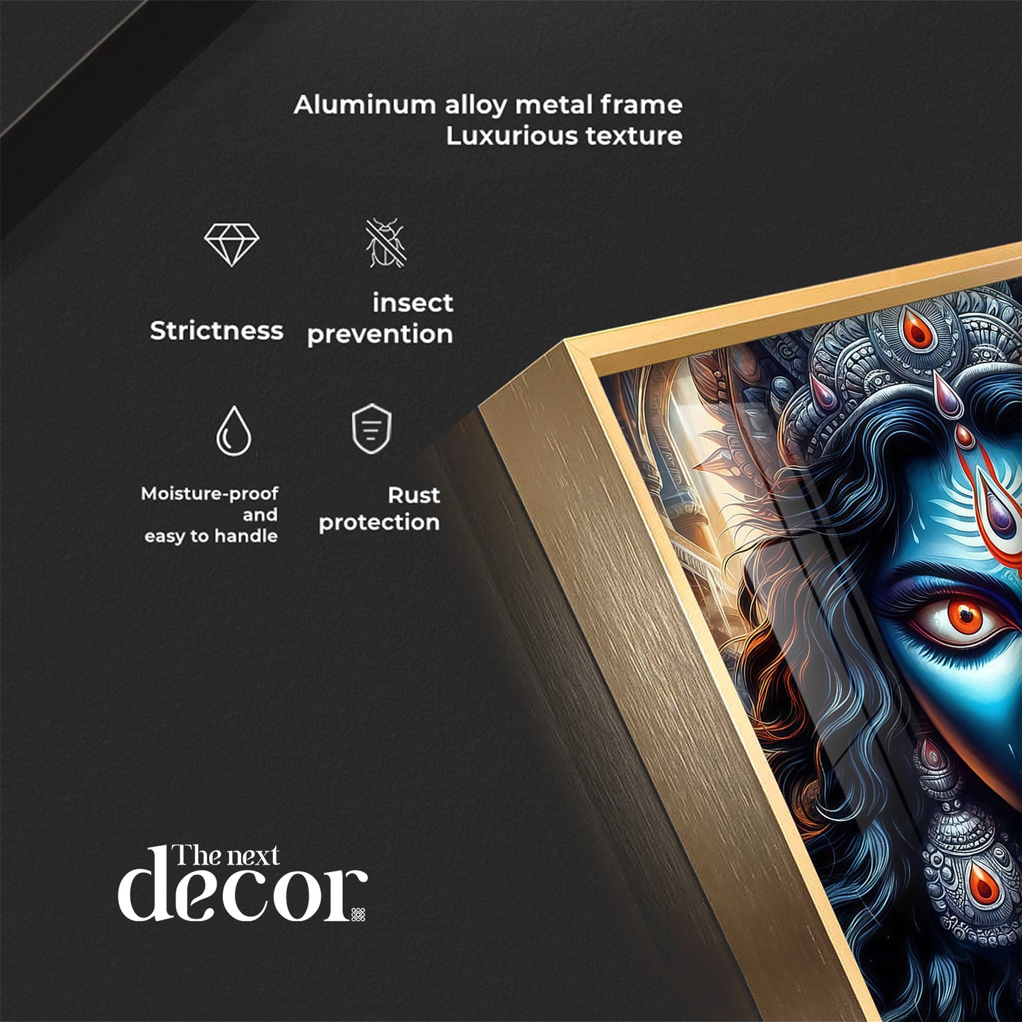 Goddess Kali Premium Acrylic Square Wall Art