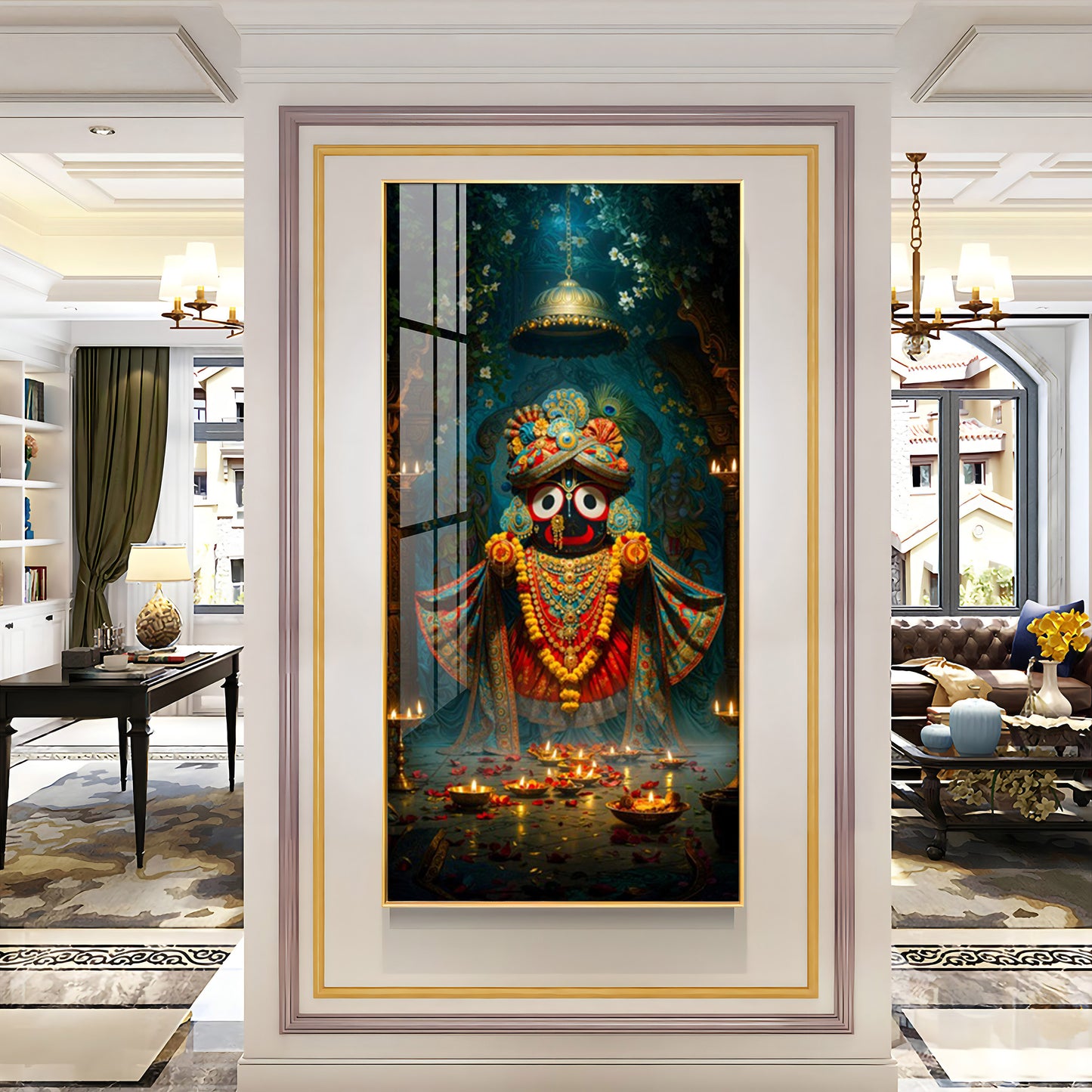 Portrait Of The Jagannath Soul Premium Acrylic Vertical Wall Art