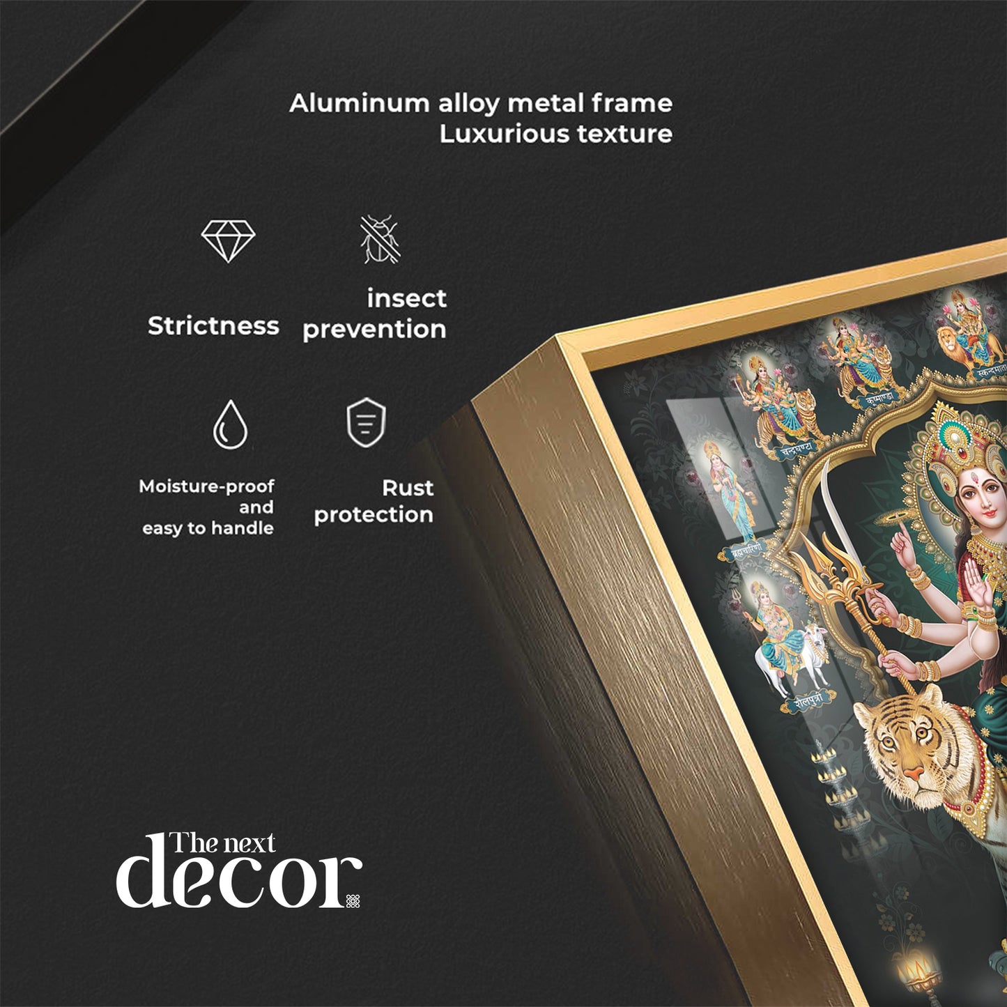 Hindu Goddess Premium Acrylic Square Wall Art