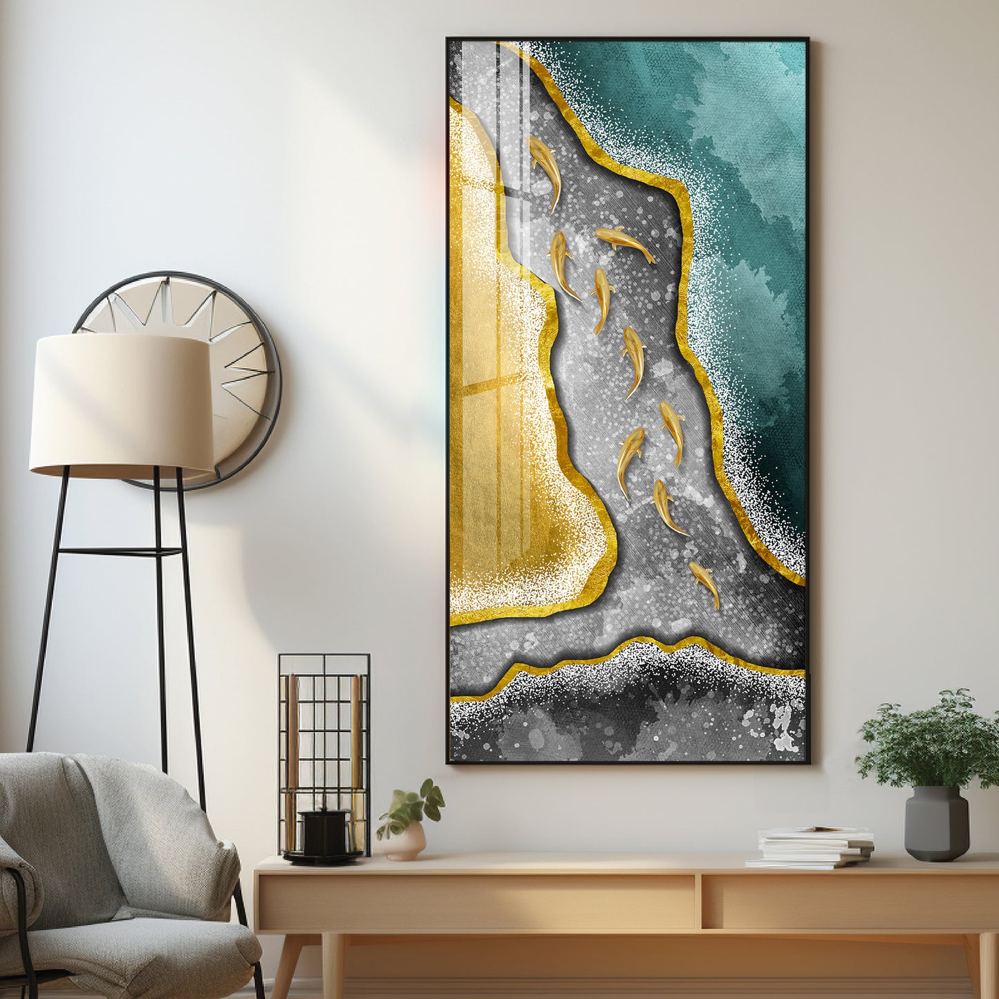 Contemporary Abstract Luxury Crystal Wall Art