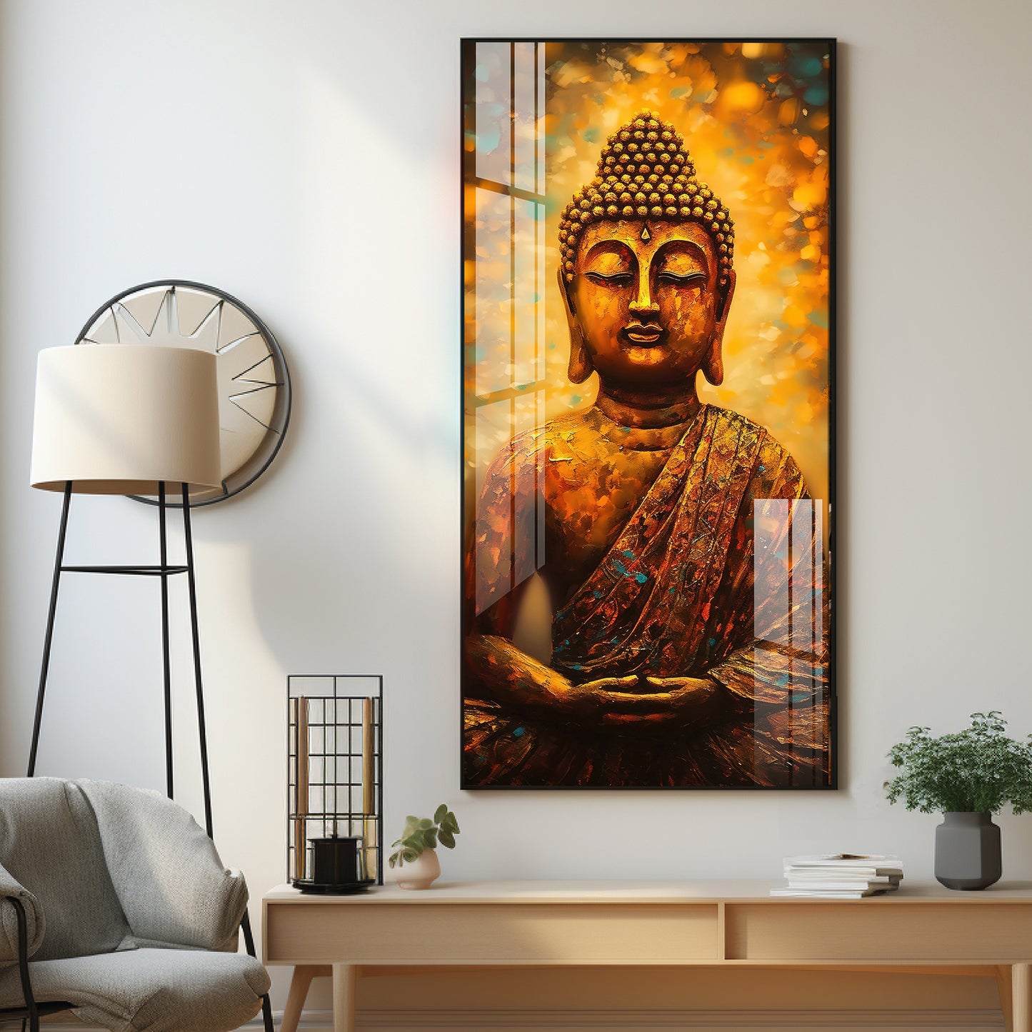 Buddha Serenity Premium Acrylic Vertical Wall Art