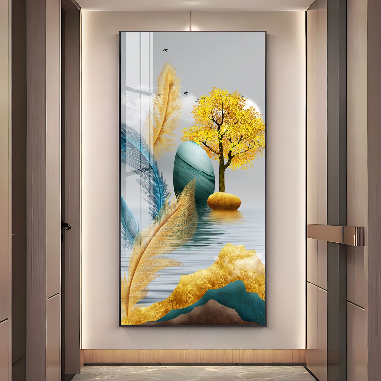 Charming Nature Premium Acrylic Vertical Wall Art