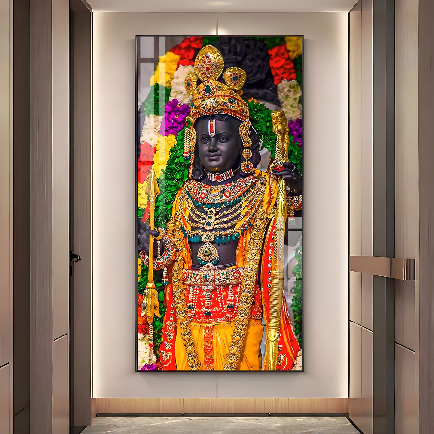 Divine Shree Ram Premium Acrylic Vertical Wall Art