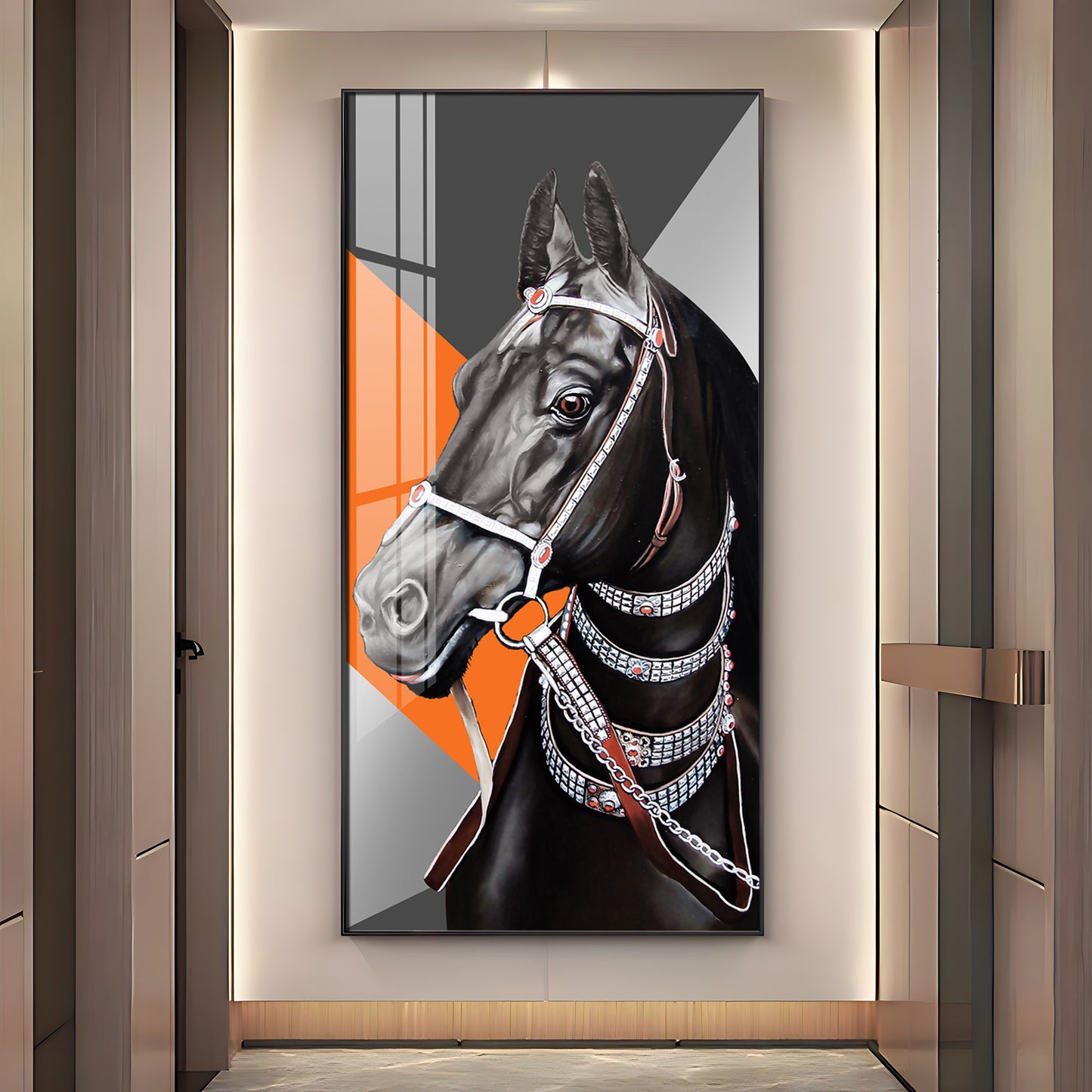The Turkish Horse Premium Acrylic Vertical Wall Art