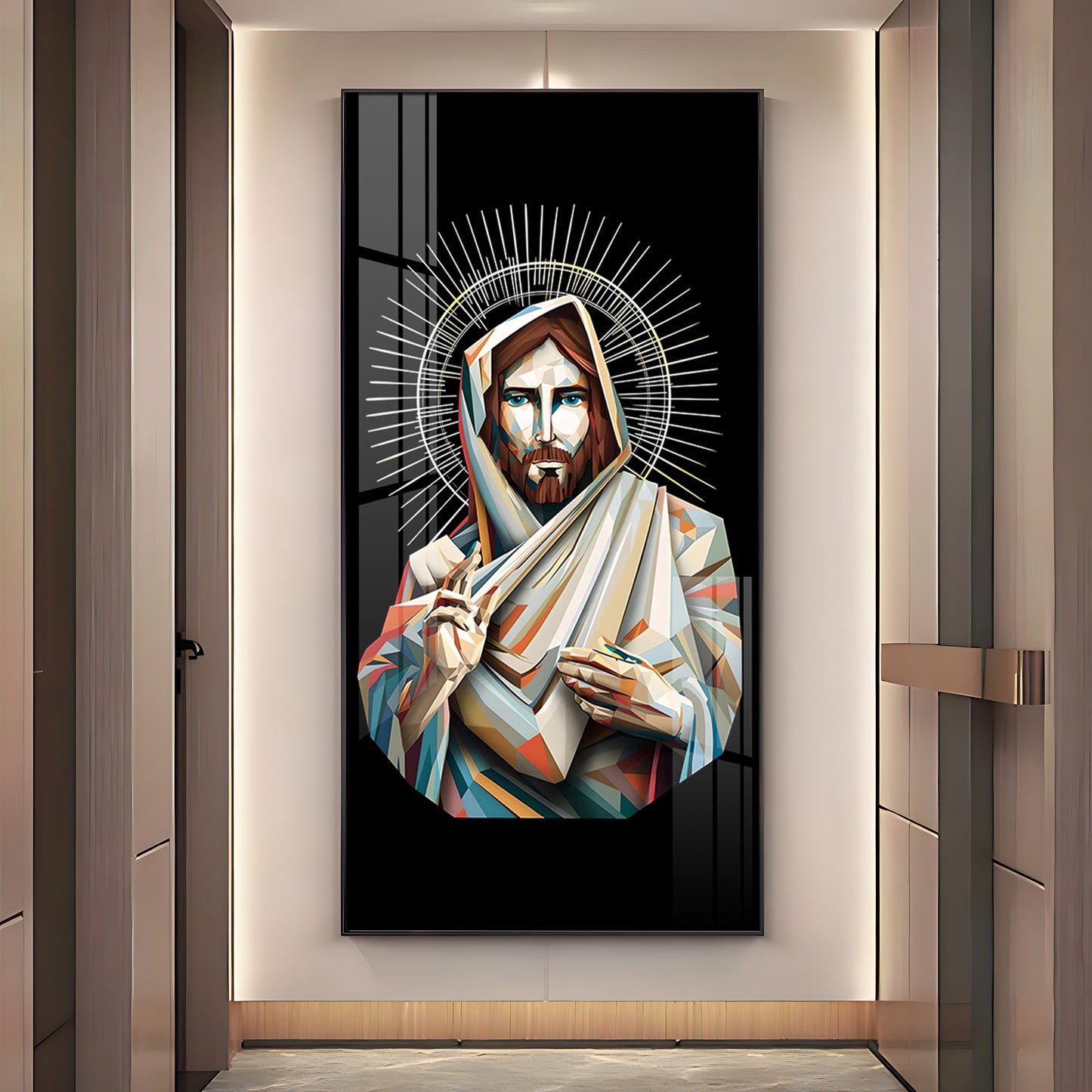 Jesus Premium Acrylic Vertical Wall Art