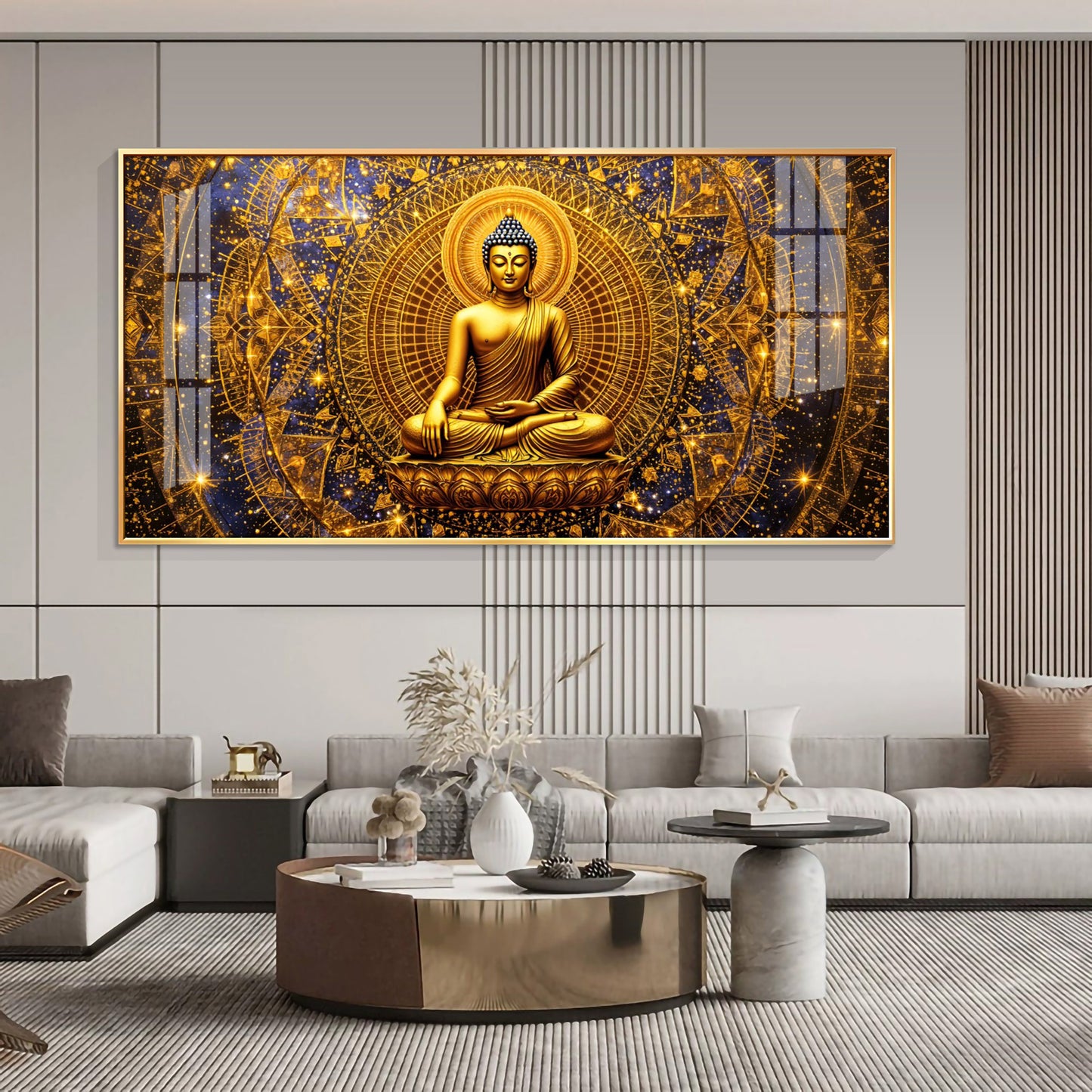 Radiant Buddha Premium Acrylic Horizontal Wall Art