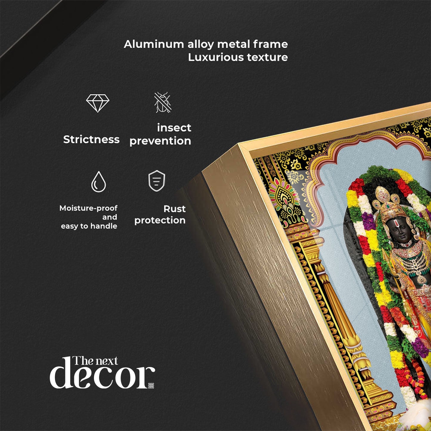 Divine Blossom Rama Premium Acrylic Vertical Wall Art