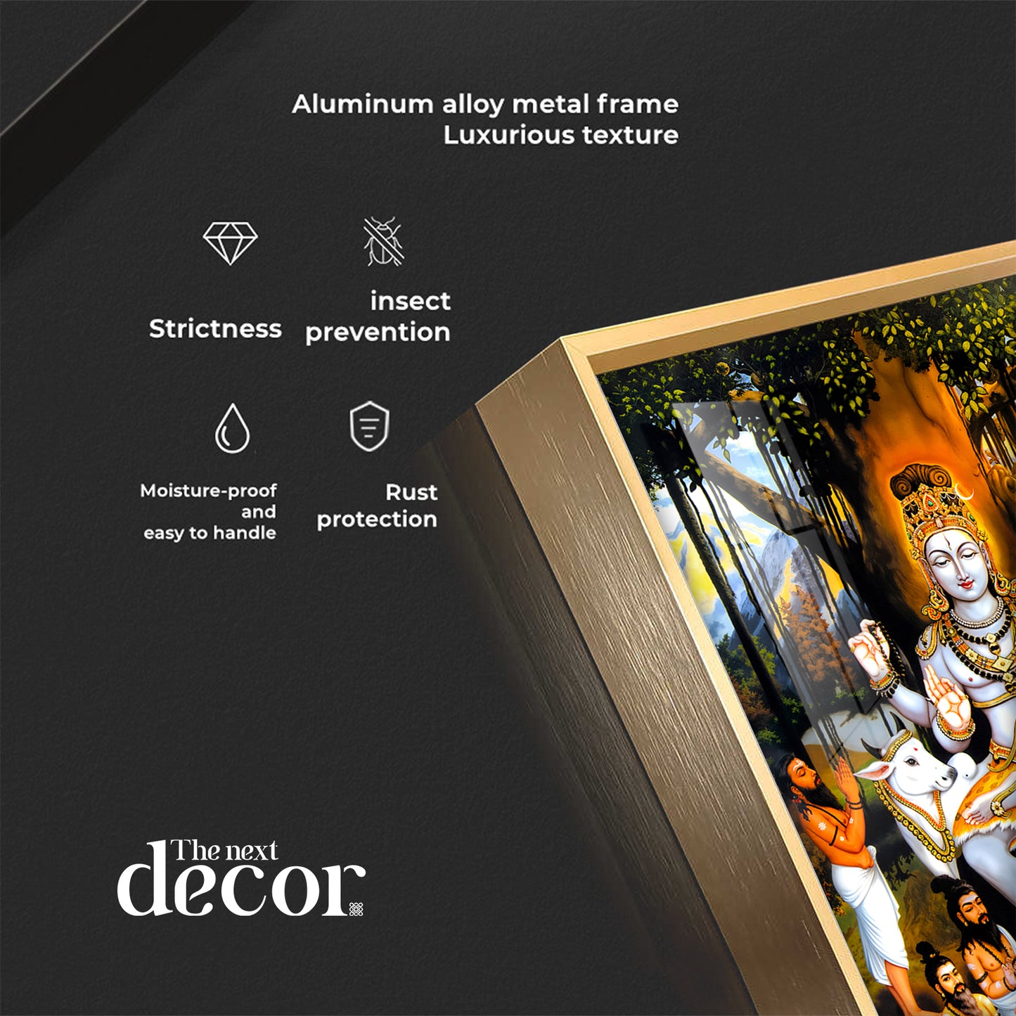 Dakshinamurthy In Lord Shiva Premium Acrylic Vertical Wall Art