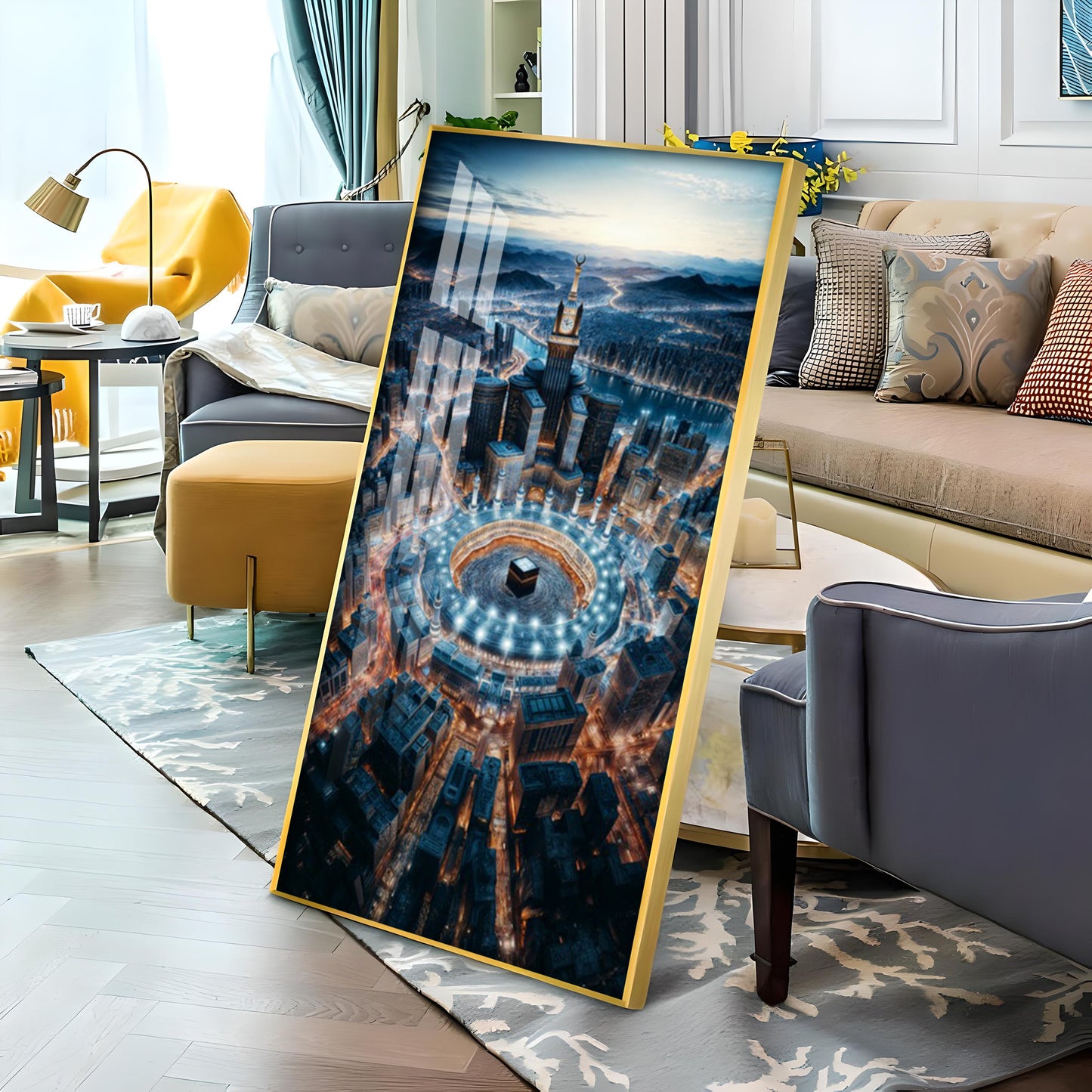 Skyline Canvas Premium Acrylic Vertical Wall Art