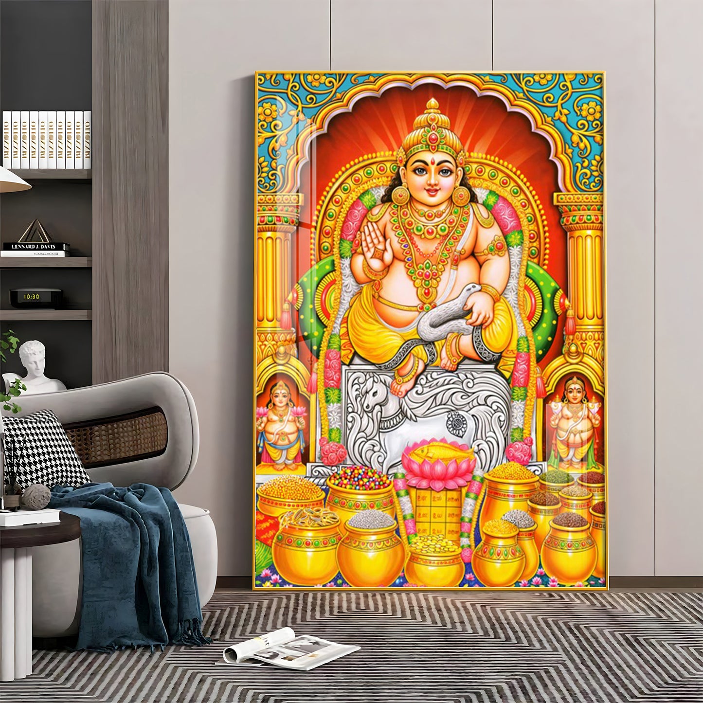 God Of Wealth And Treasurer Premium Acrylic Vertical Wall Art