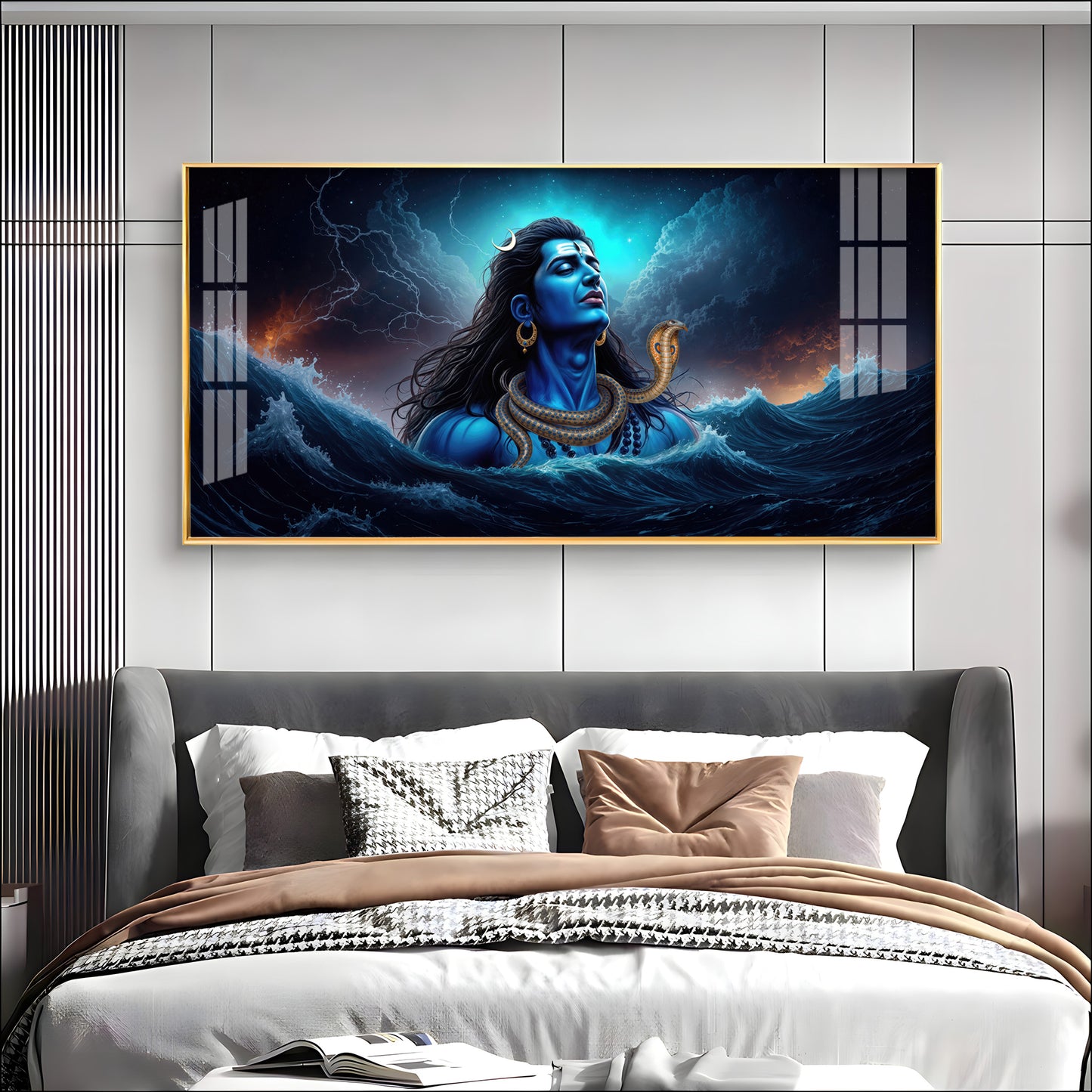 Divine Mahakal Premium Acrylic Horizontal Wall Art