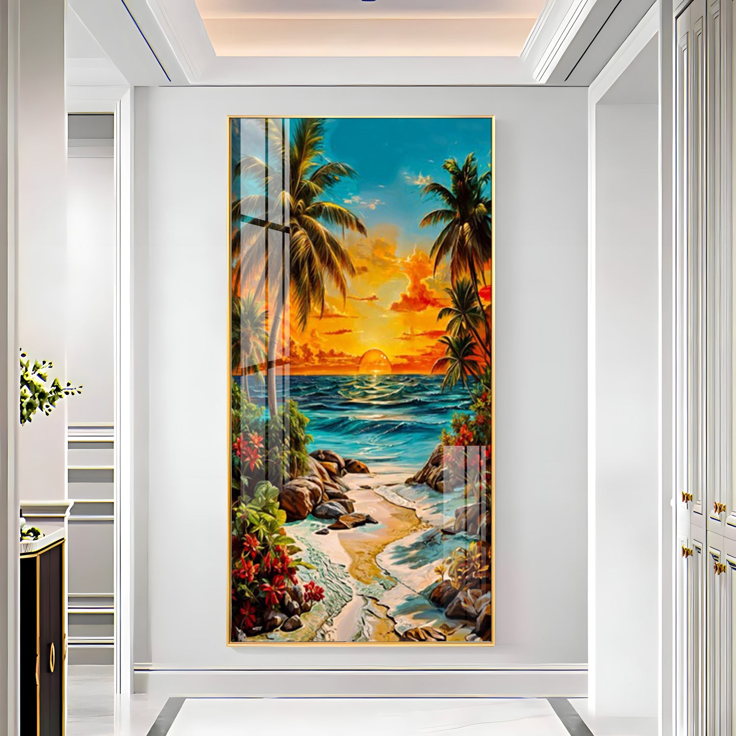 Coastal Bliss Premium Acrylic Vertical Wall Art