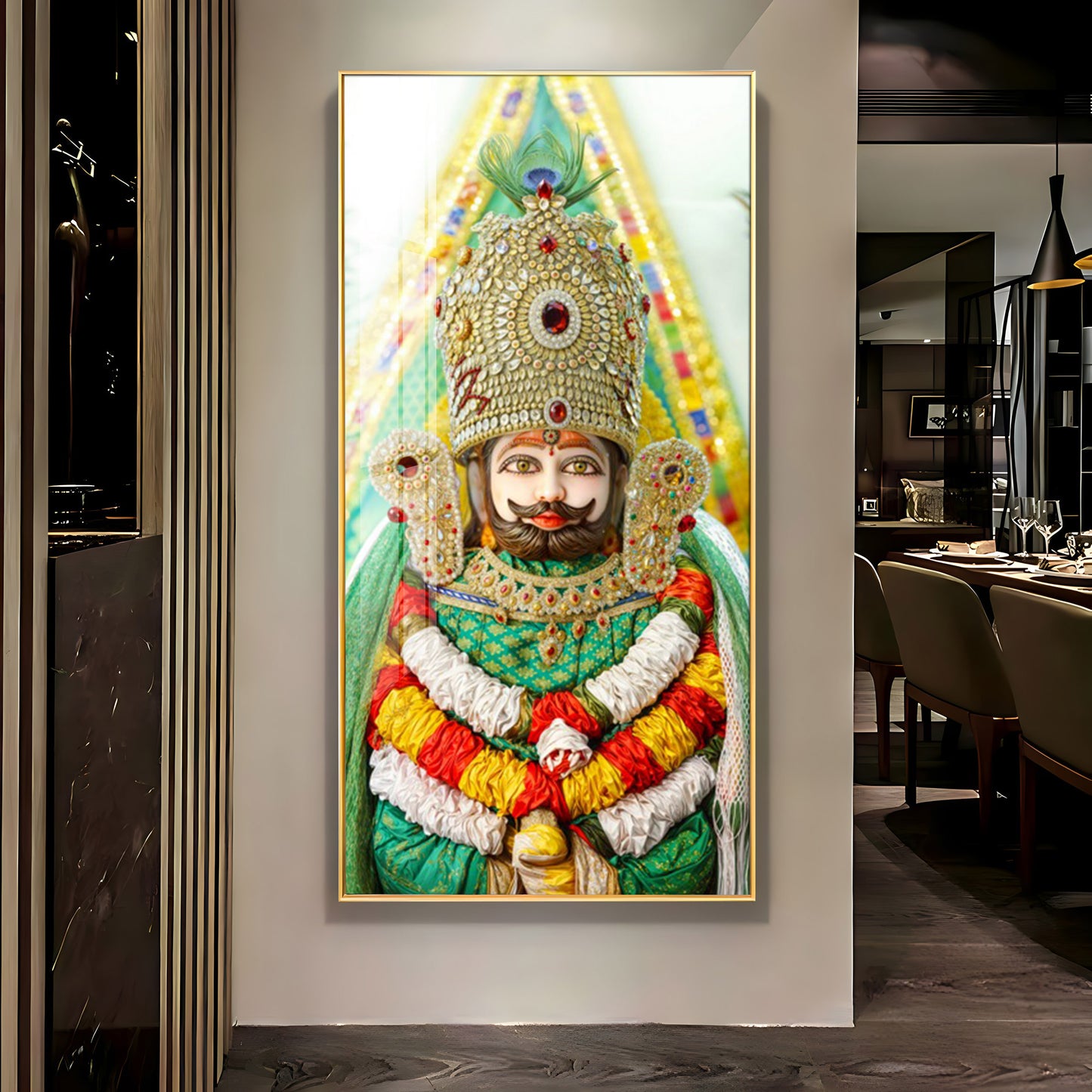 Shyam Baba Ji Premium Acrylic Vertical Wall Art