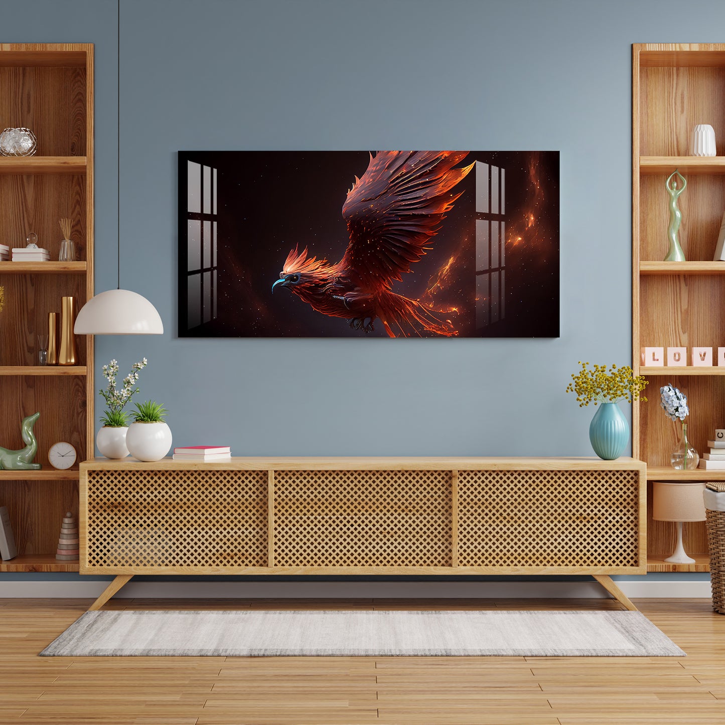 Flying Phoenix Acrylic Wall Art