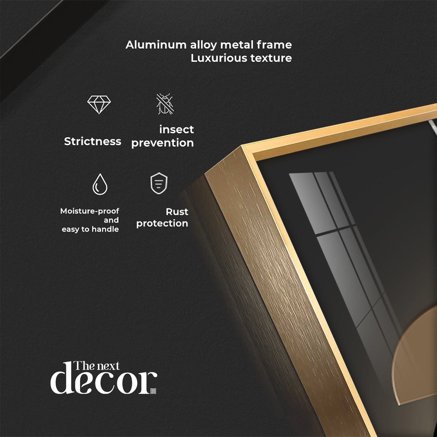 Abstract Geometrical Patterns Luxury Crystal Vertical Wall Art - The Next Decor