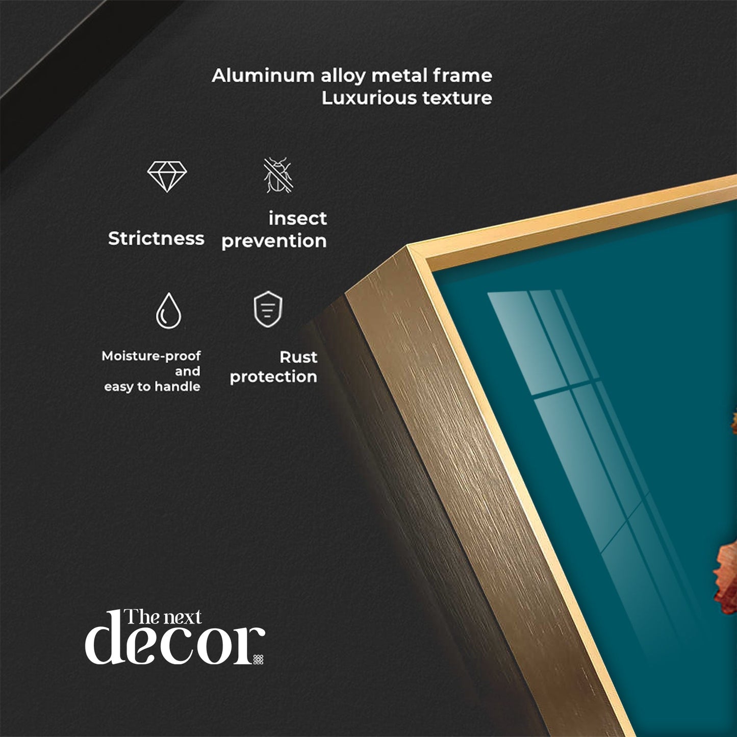 Abstract Golden Ginkgo Leaf Premium Acrylic Vertical Wall Art - The Next Decor