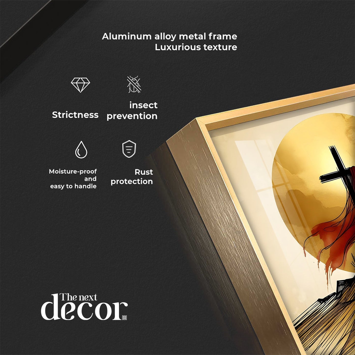 Ascendant Cross Premium Acrylic Square Wall Art - The Next Decor