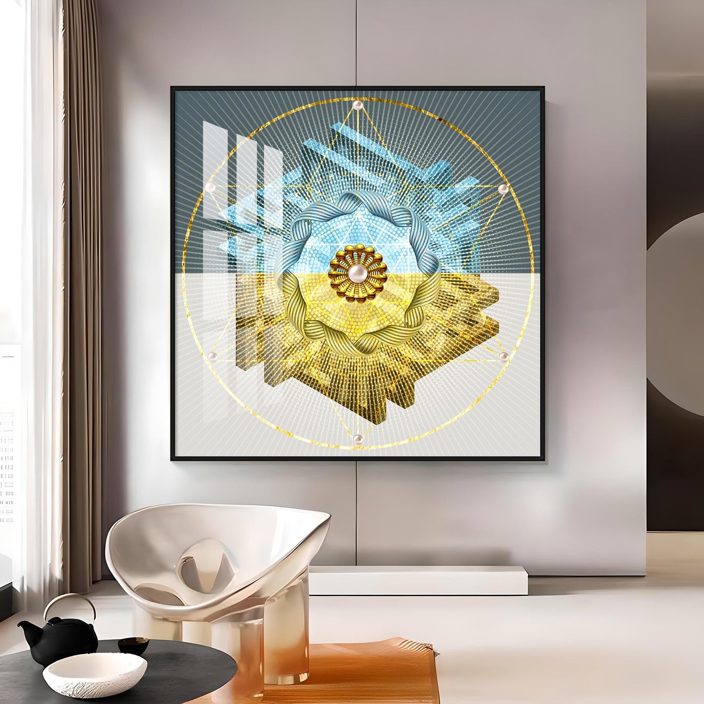 Chic Serenity Premium Square Wall Art - The Next Decor