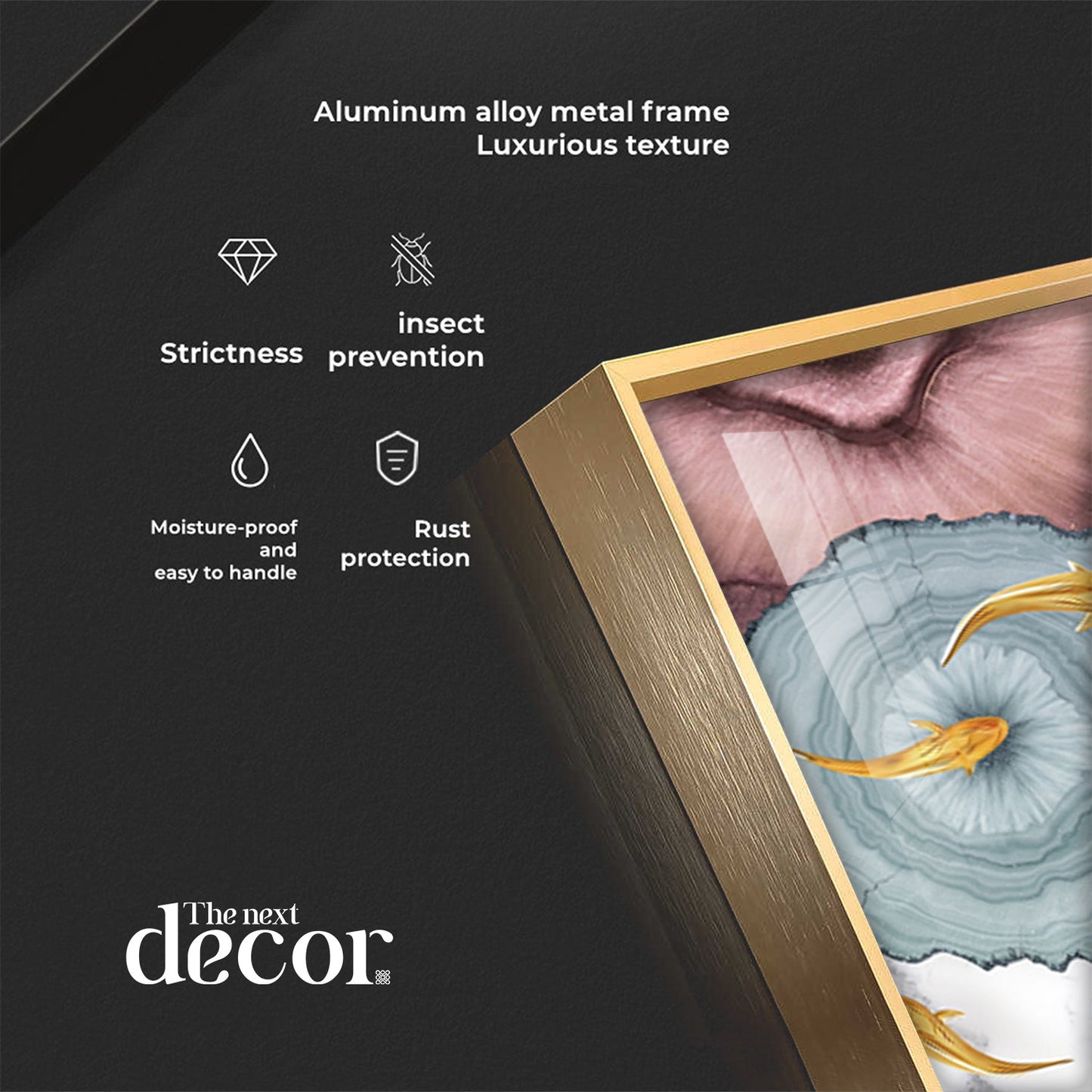 Chinese Patterns Luxury Crystal Vertical Wall Art - The Next Decor