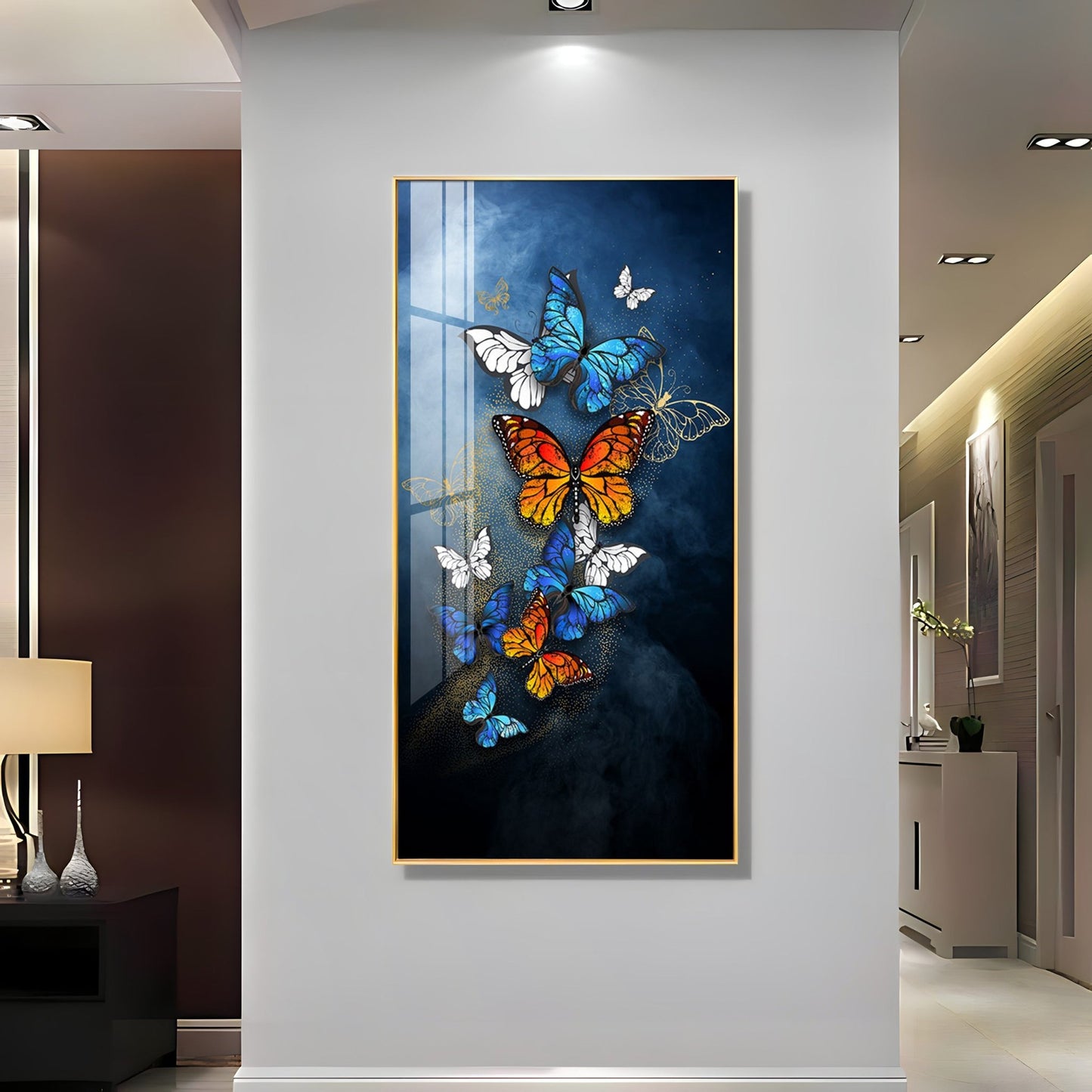 Colorful Butterflies Luxury Crystal Wall Art - The Next Decor