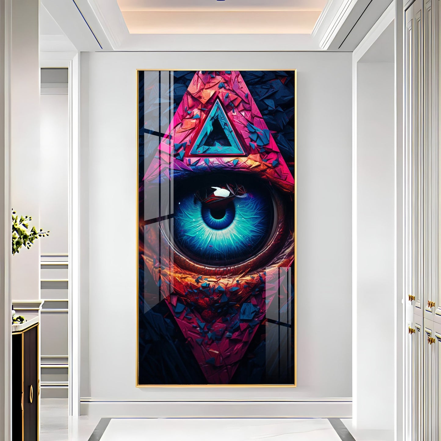 Corridor Vision Premium Acrylic Vertical Wall Art - The Next Decor