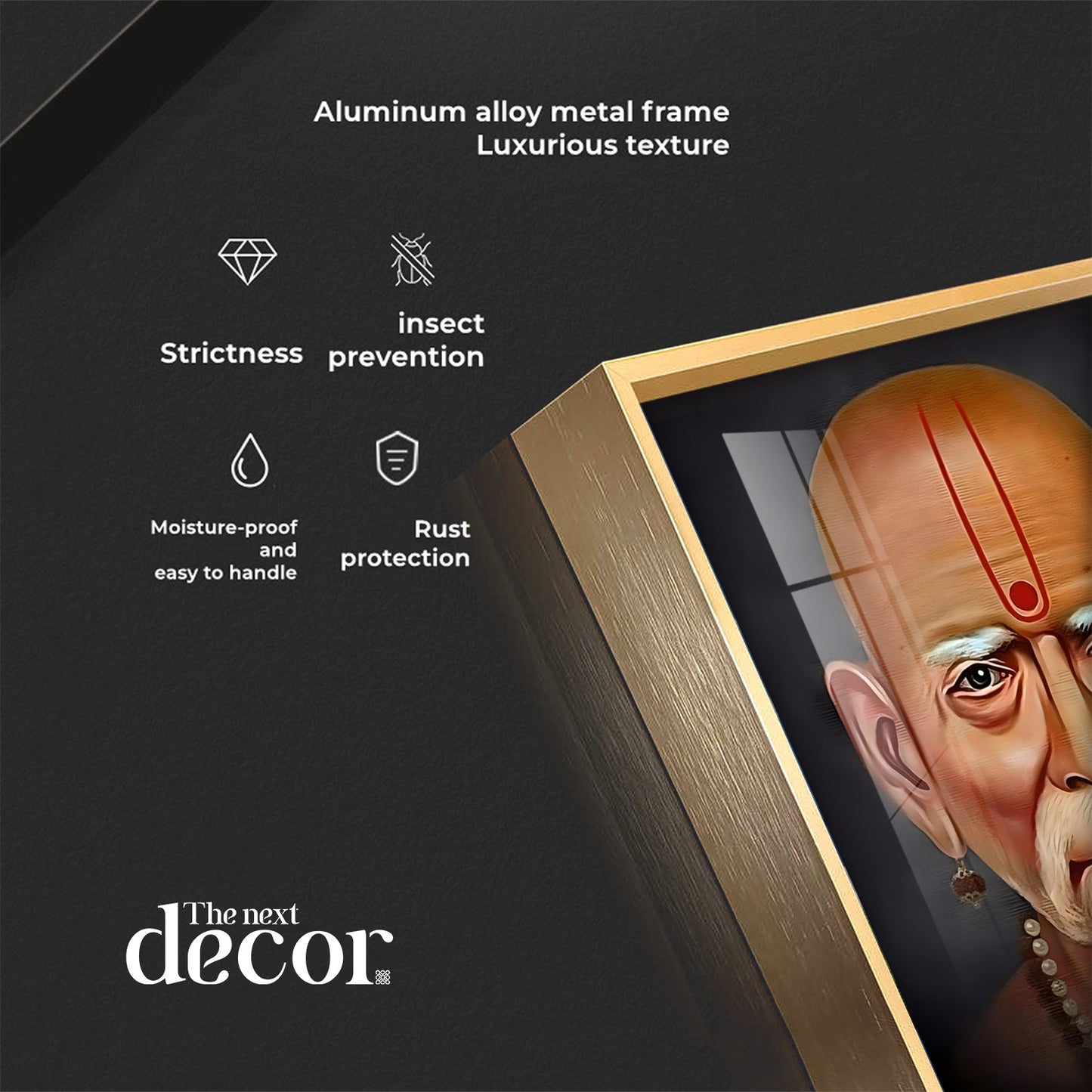 Crimson Visage Premium Vertical Acrylic Wall Art - The Next Decor