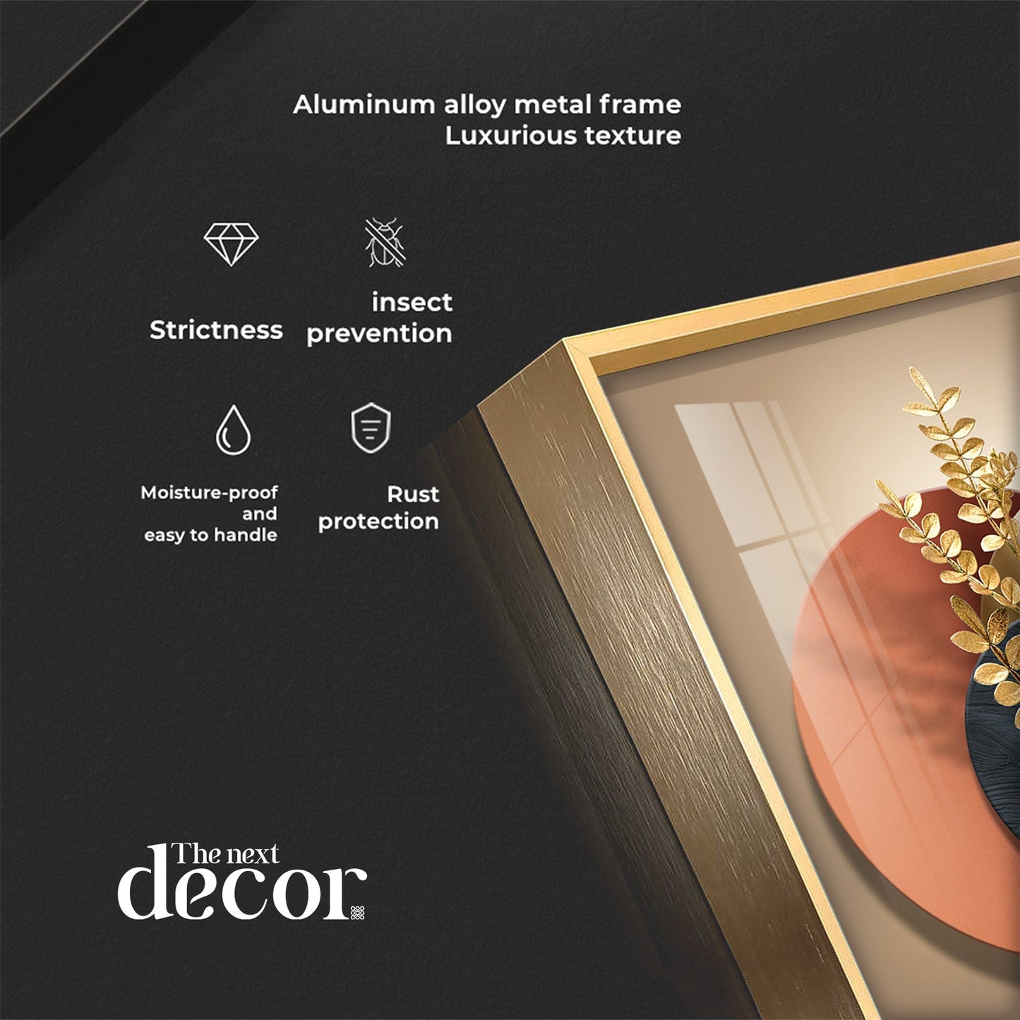 Floral Serenity Vase Luxury Crystal Vertical Wall Art - The Next Decor