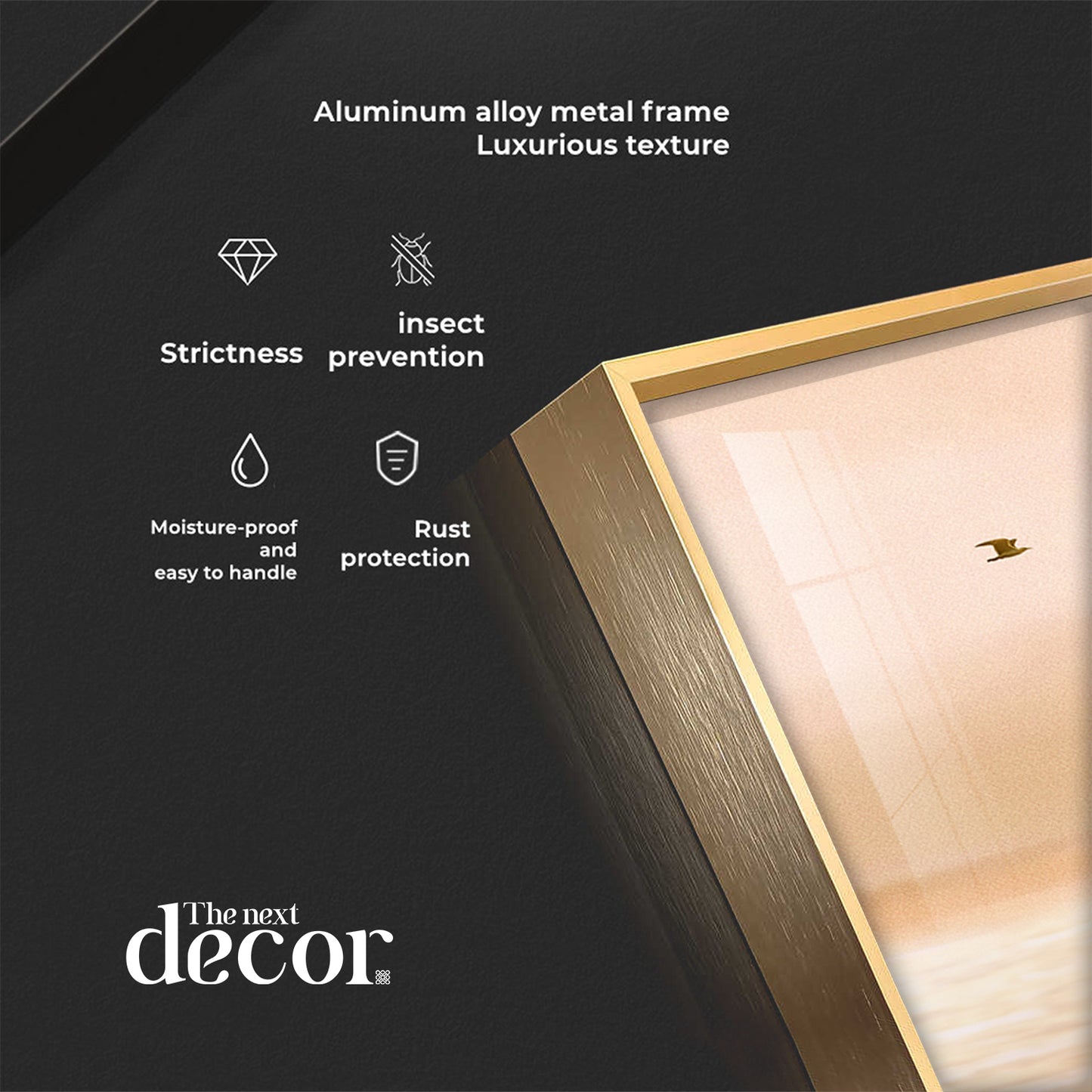 Romantic Moment Luxury Crystal Horizontal Wall Art