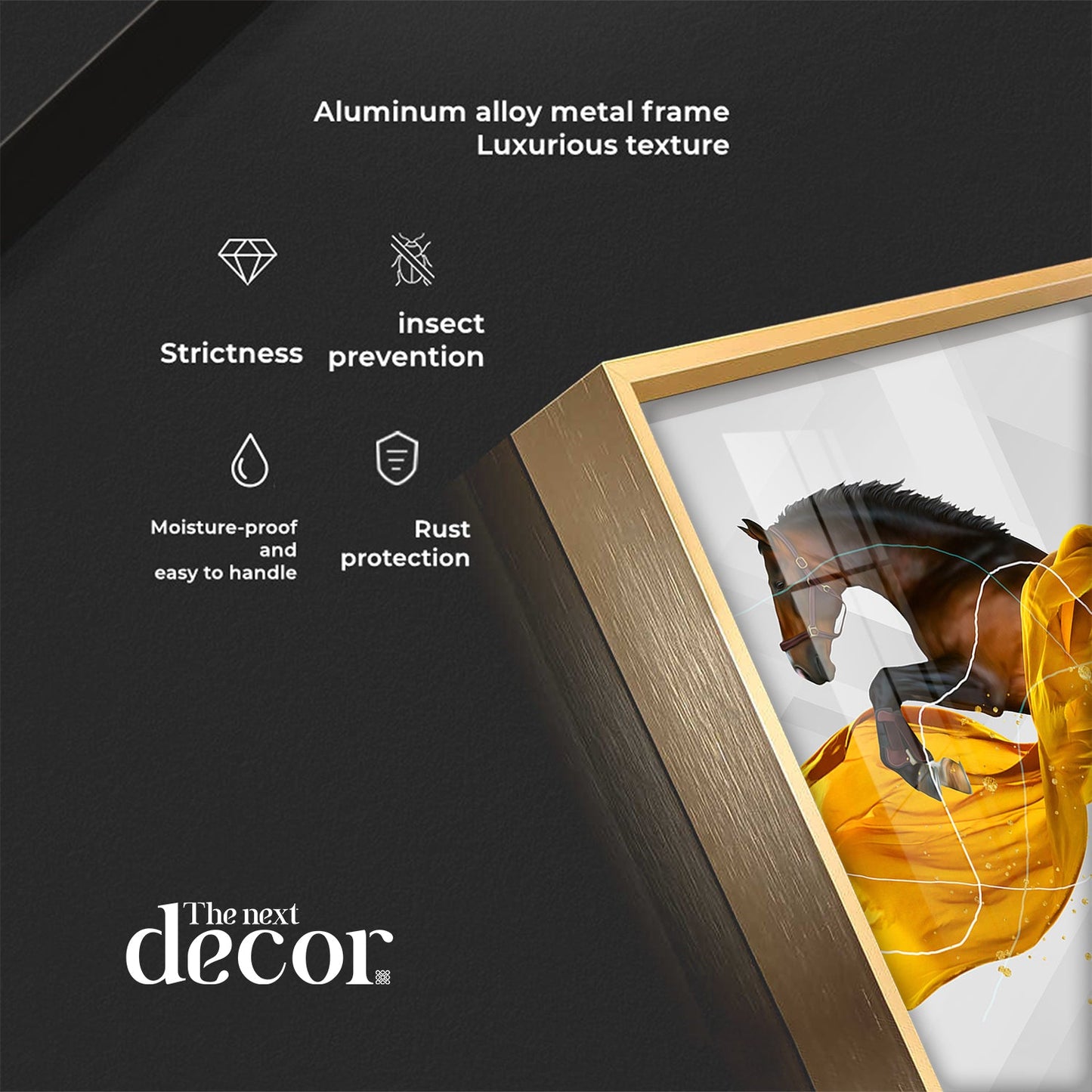 Galloping Horse Premium Square Wall Art - The Next Decor