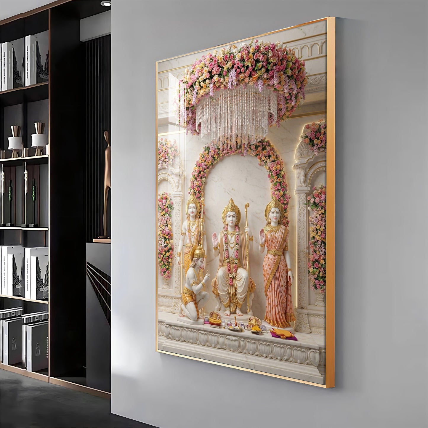 Jai Shri Ram Darbar Premium Acrylic Vertical Wall Art