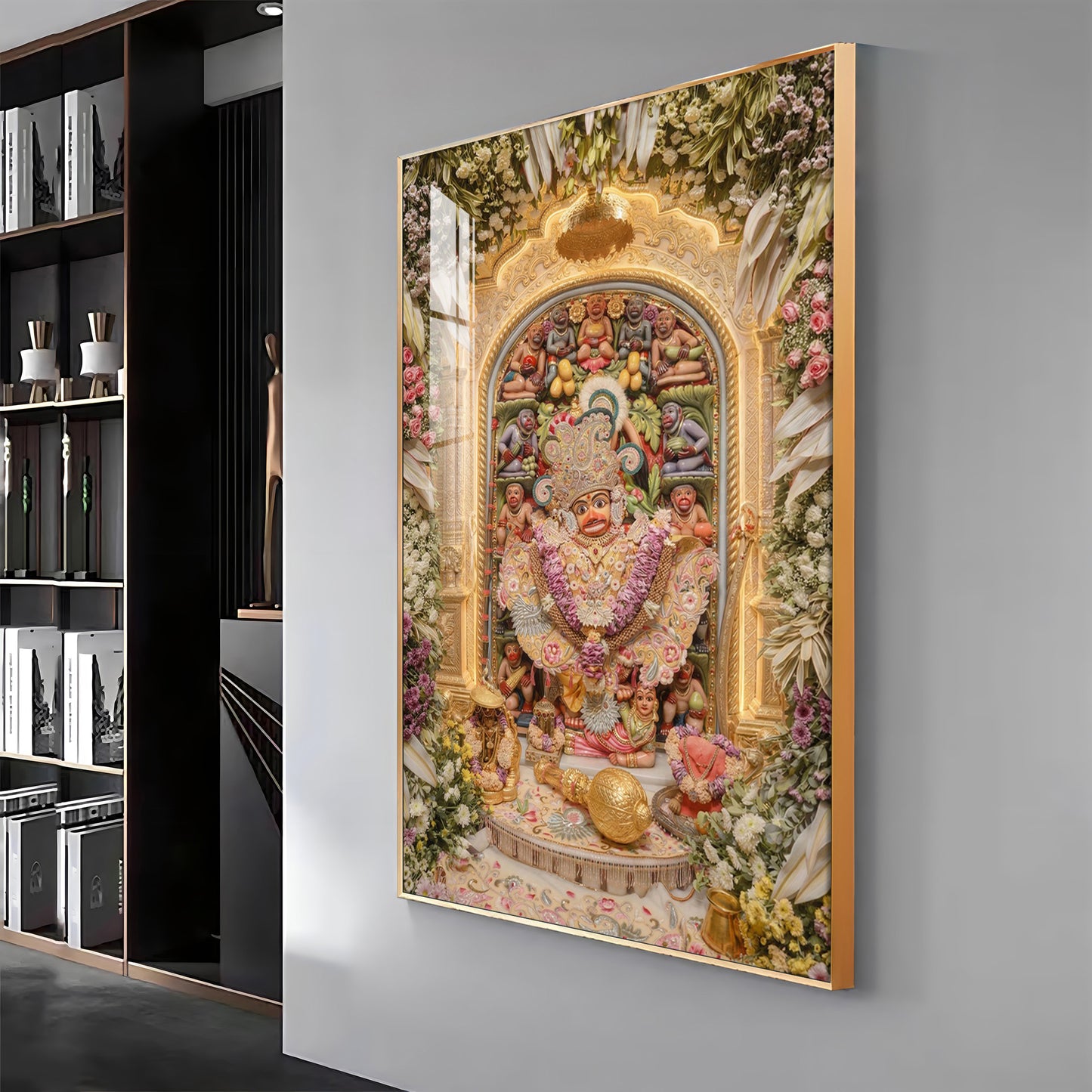 Salangpur Hanuman Temple Premium Acrylic Vertical Wall Art