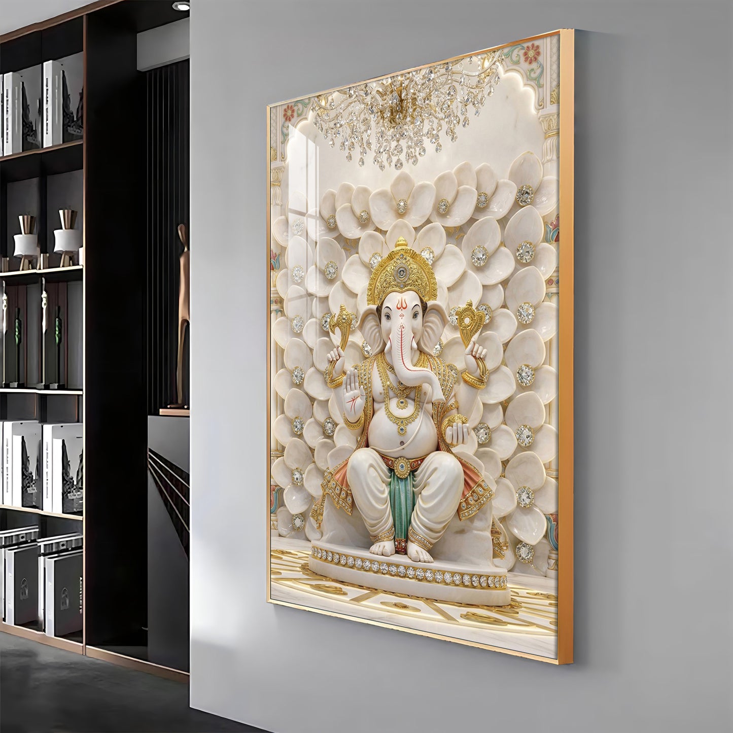 New Beginnings With Ganesh Ji Premium Acrylic Vertical Wall Art
