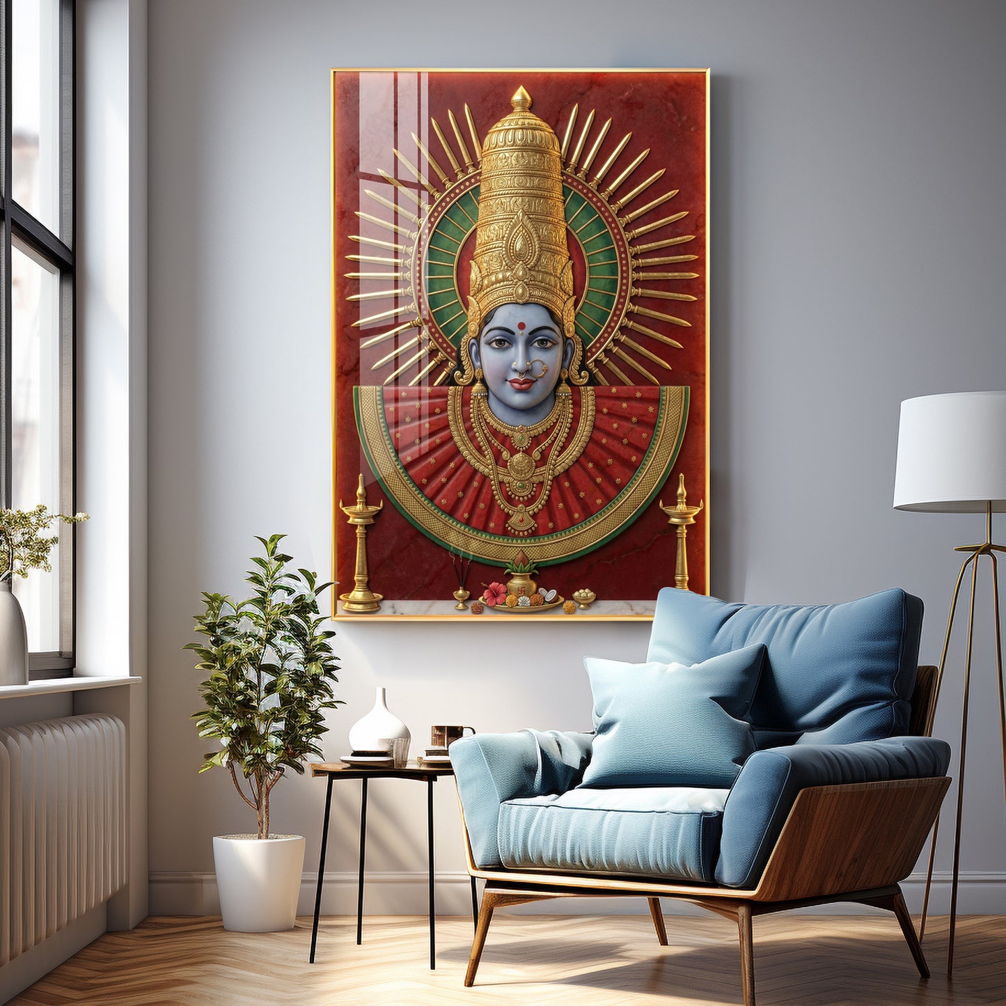 Renuka Yallamma Premium Acrylic Vertical Wall Art