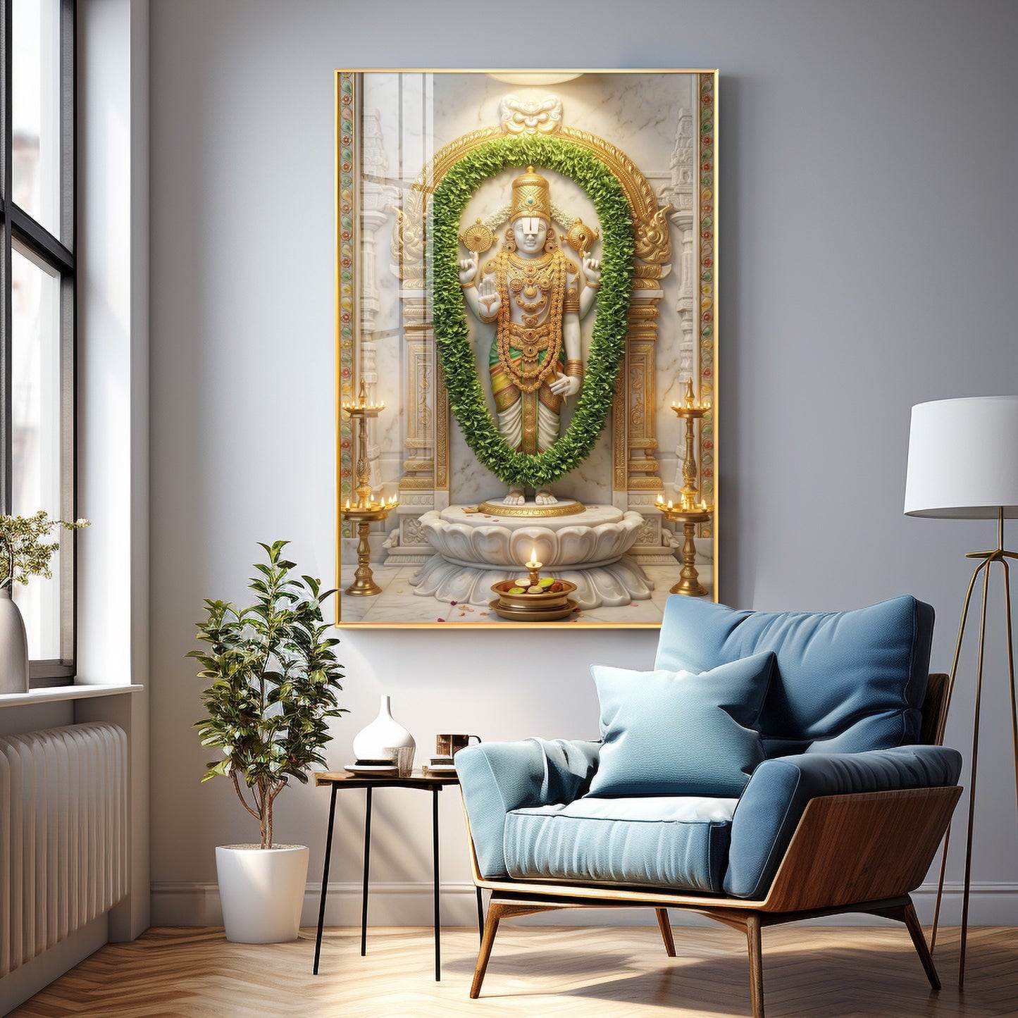 Balaji Srinivasa Premium Acrylic Vertical Wall Art