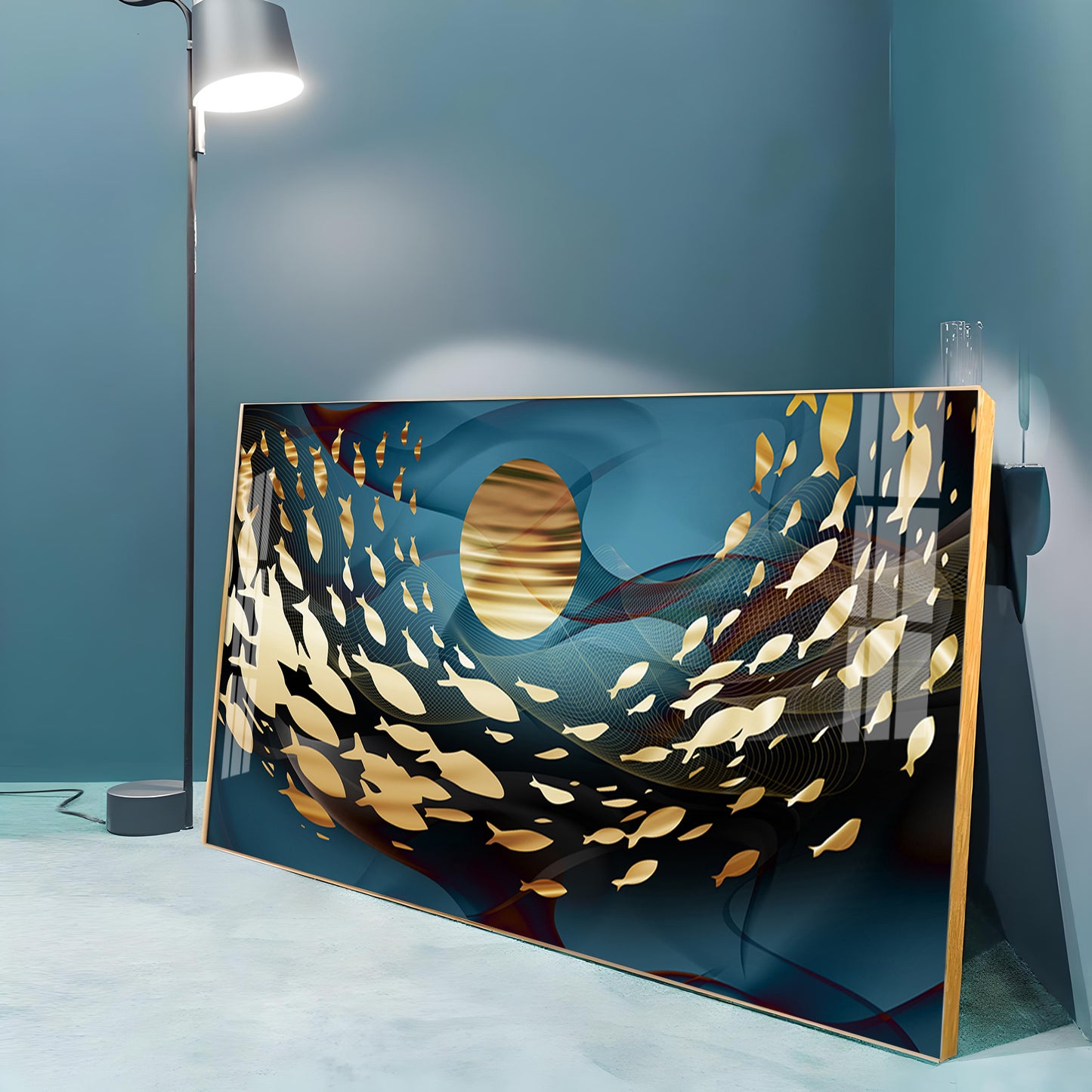 Koi Fish Premium Acrylic Horizontal Wall Art