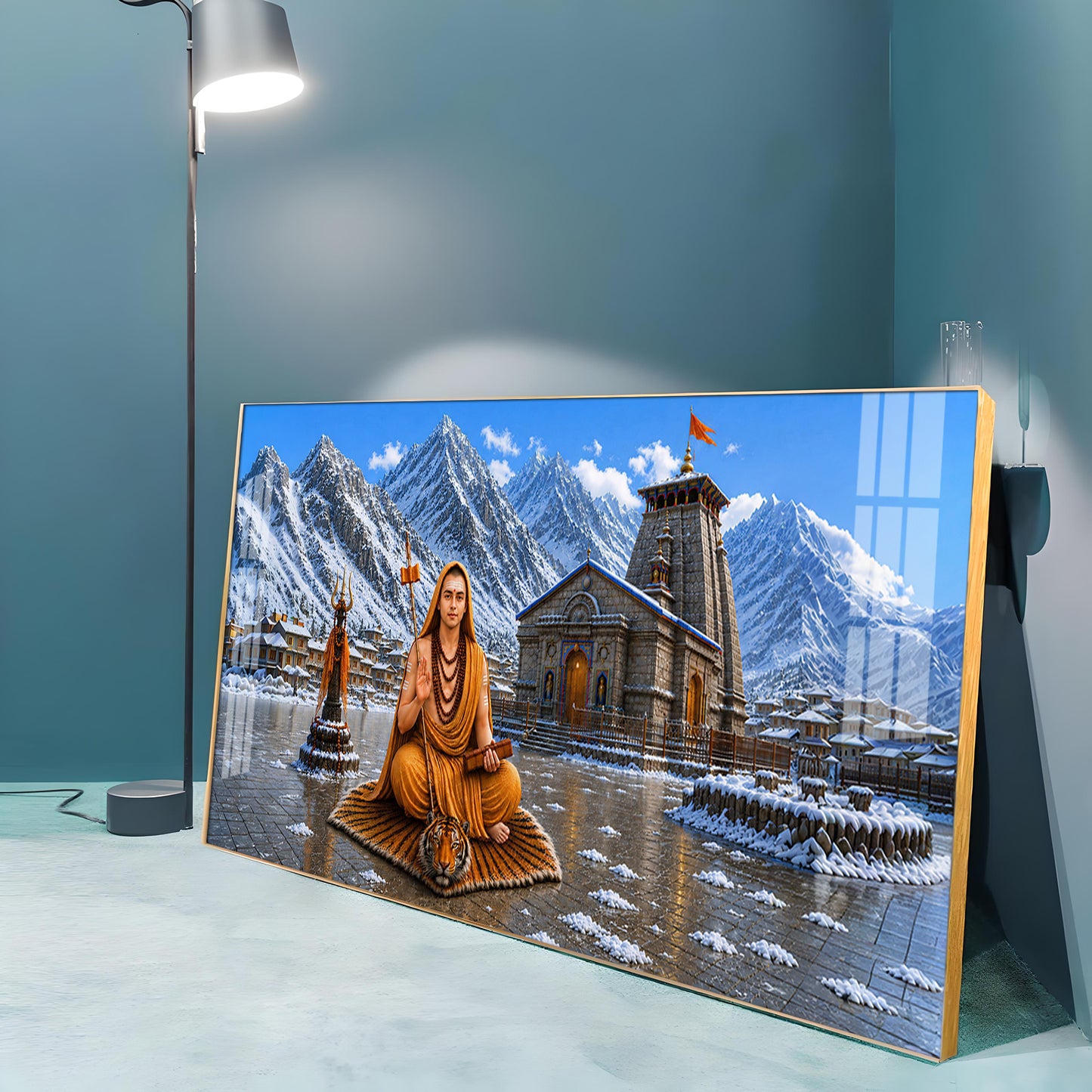 Shri Adi Shankaracharya Premium Acrylic Horizontal Wall Art