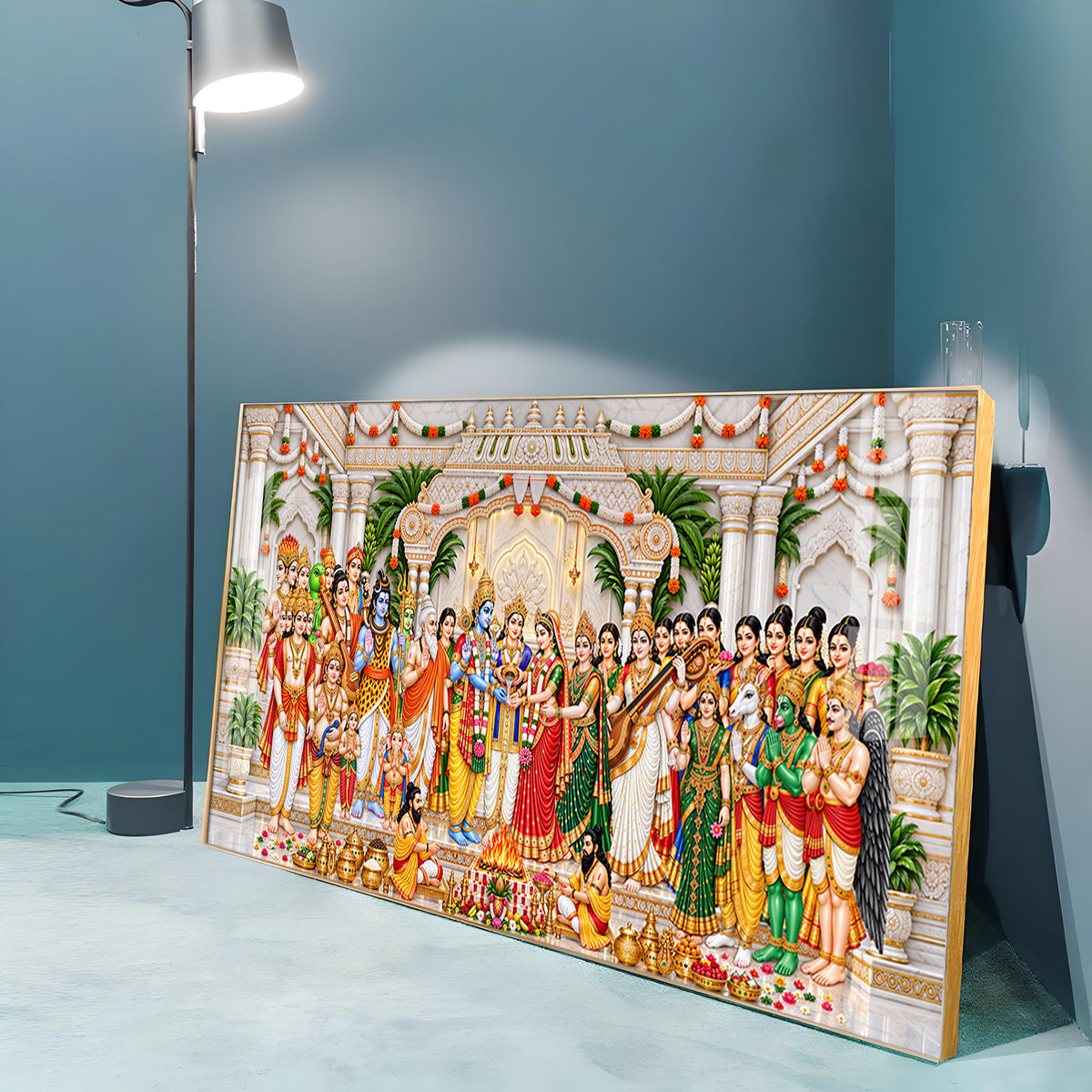Srinivasa Kalyanam Divine Moment Premium Acrylic Horizontal Wall Art