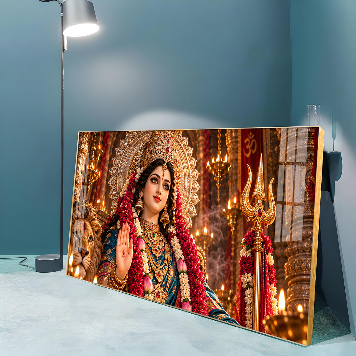 Mata Durga Bhawani Premium Acrylic Horizontal Wall Art