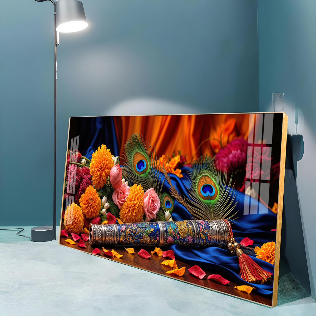 Troupe Of Bansuri Premium Acrylic Horizontal Wall Art