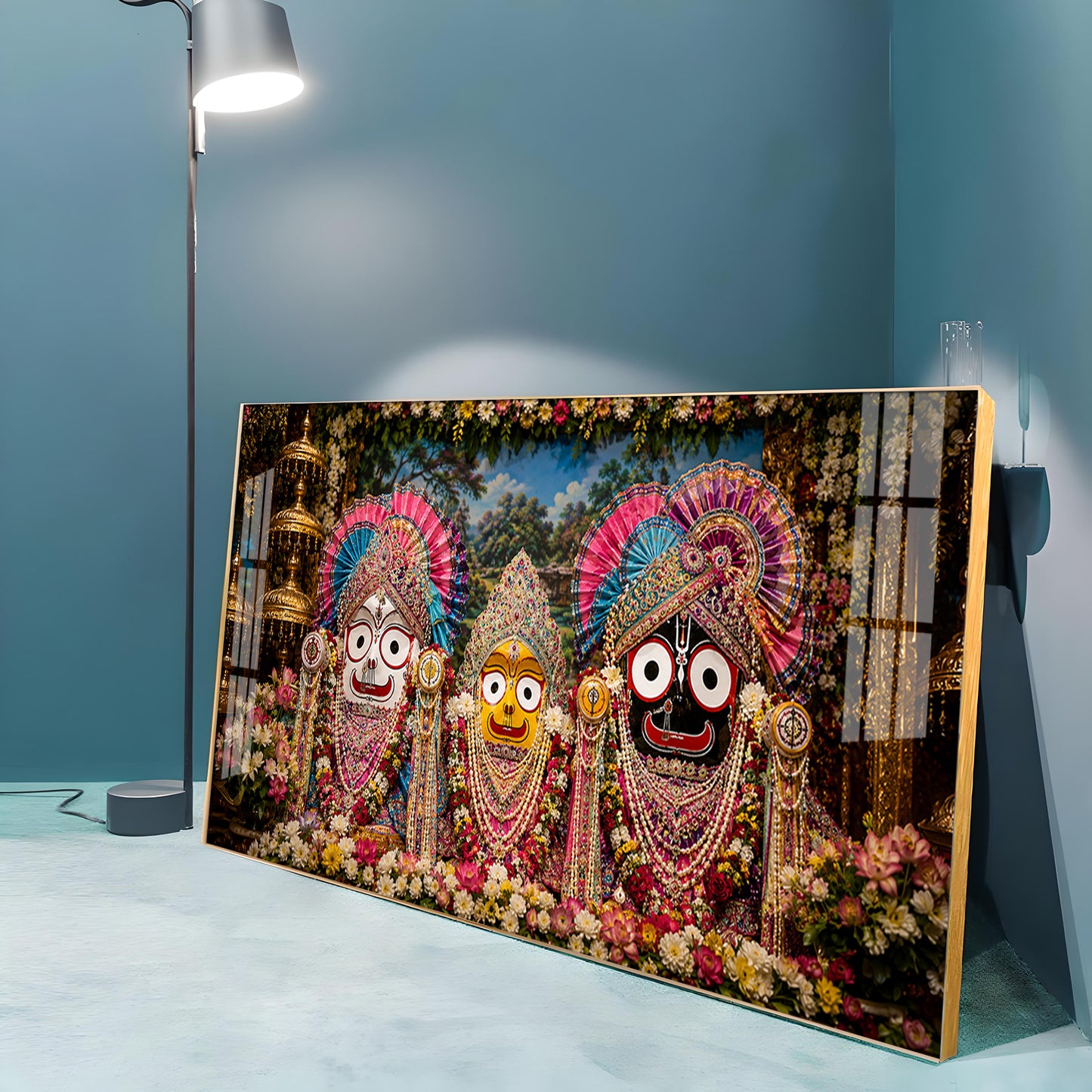 Darshan Of Jagannath ji Premium Acrylic Horizontal Wall Art